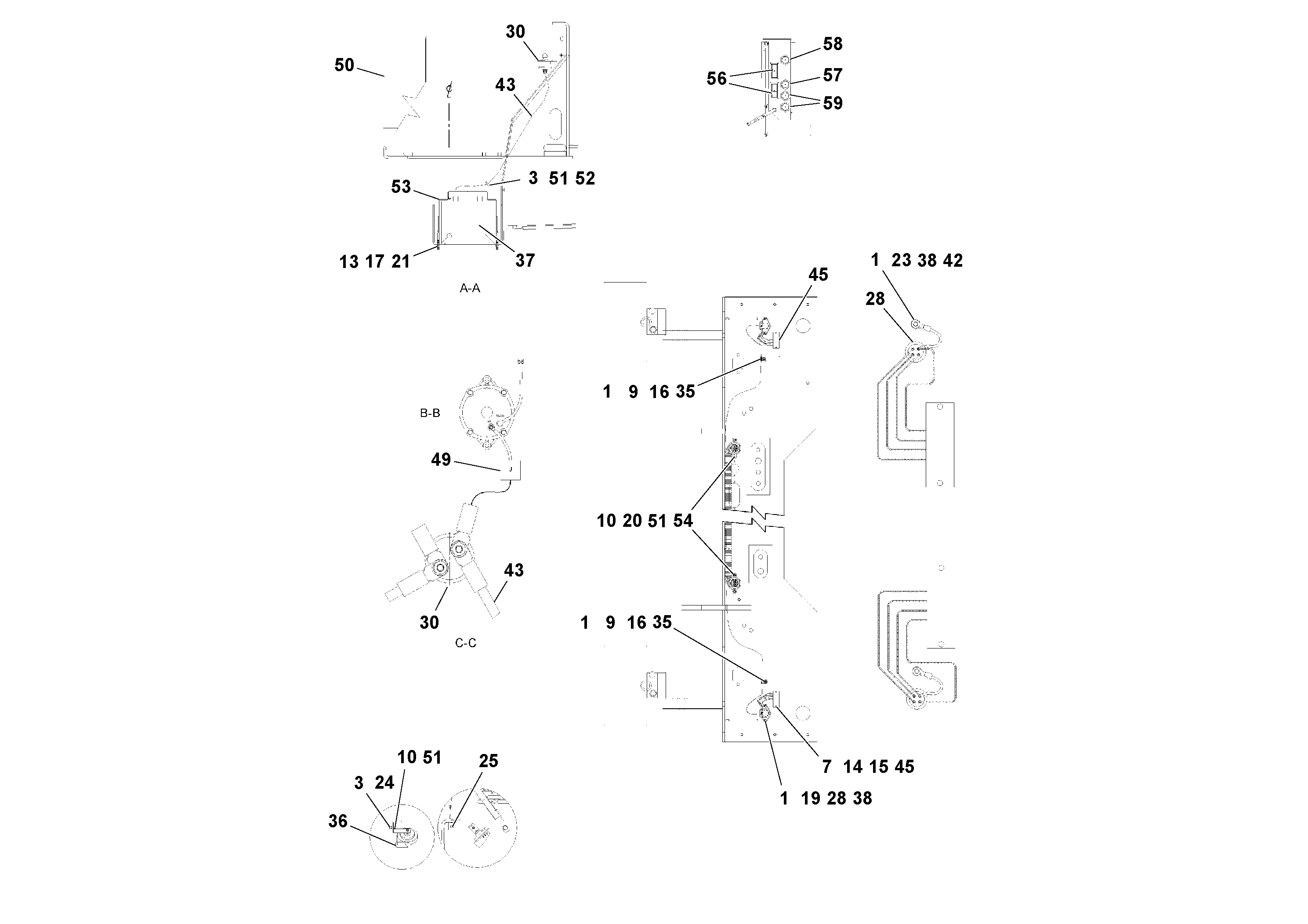 Схема запчастей Volvo PF2181 - 94459 Electrical Arrangement PF2181 S/N 197473-