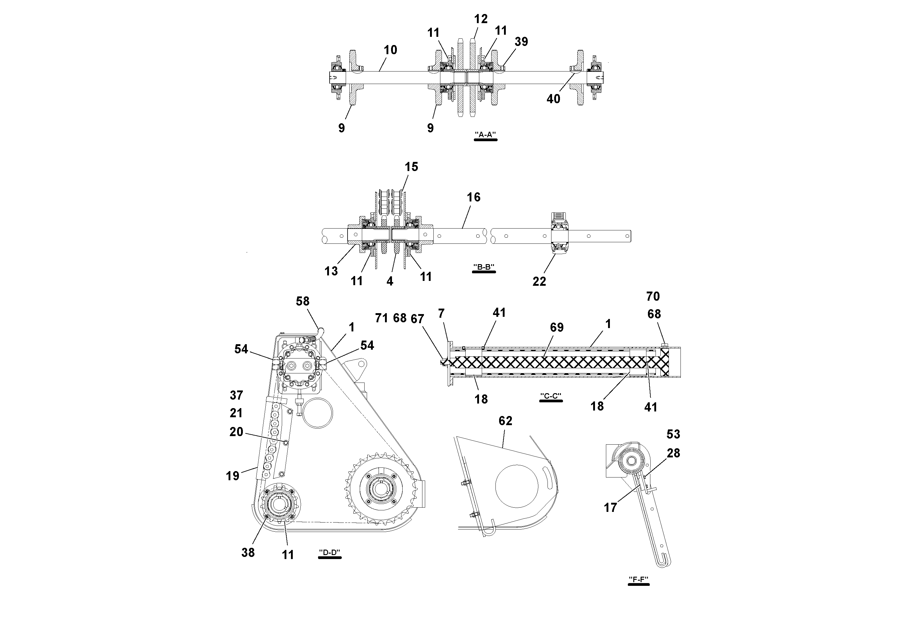 Схема запчастей Volvo PF2181 - 80412 Auger/conveyor Drive Assembly PF2181 S/N 200987-