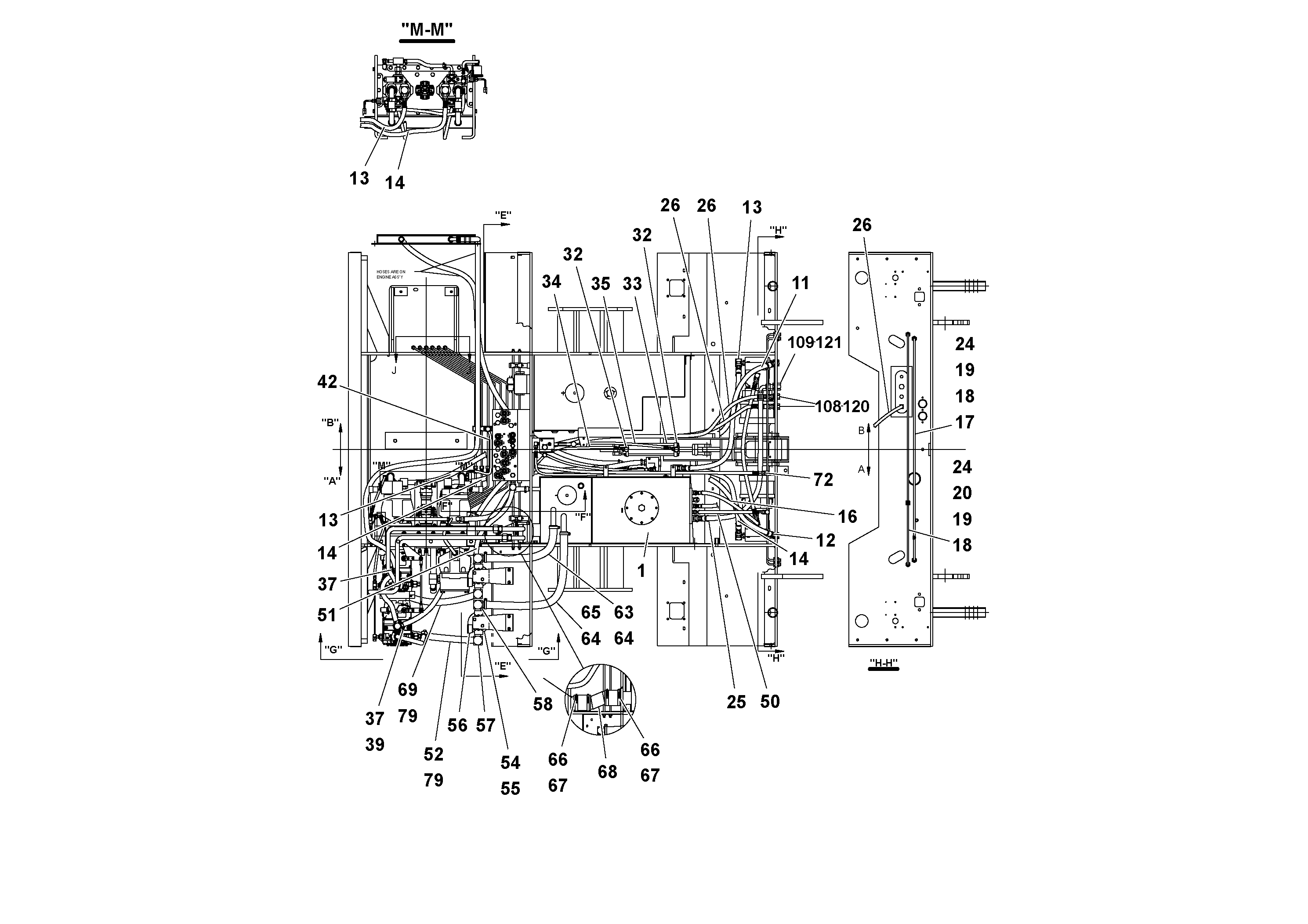 Схема запчастей Volvo PF2181 - 92598 Hydraulic Arrangement PF2181 S/N 197473-