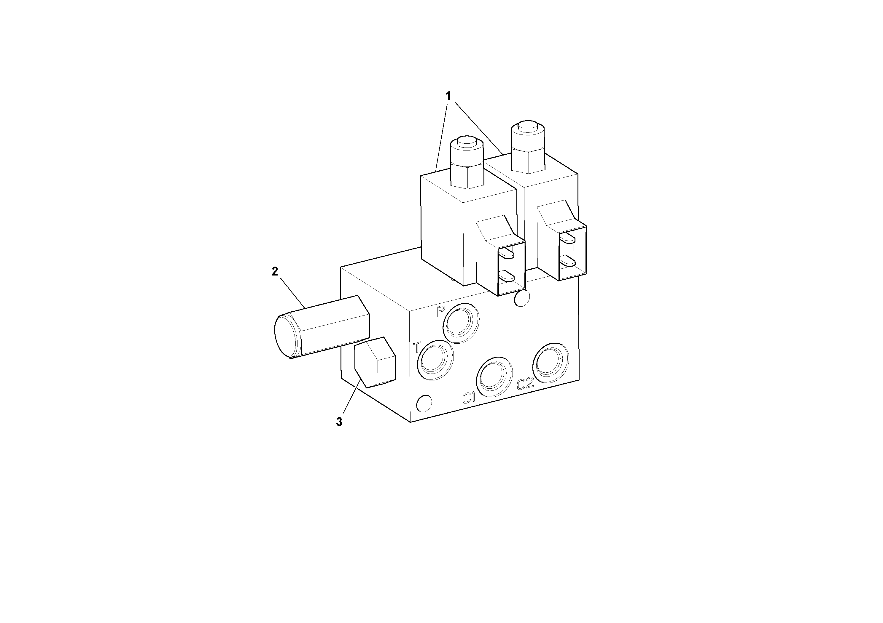 Схема запчастей Volvo PF2181 - 98476 Truck Hitch Control Valve PF2181 S/N 197473-