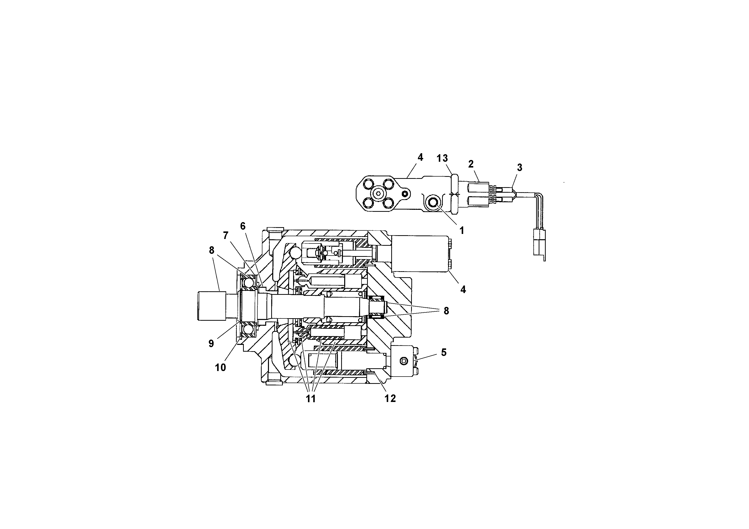 Схема запчастей Volvo PF2181 - 92274 Auger/conveyor Drive Pump PF2181 S/N 197473-