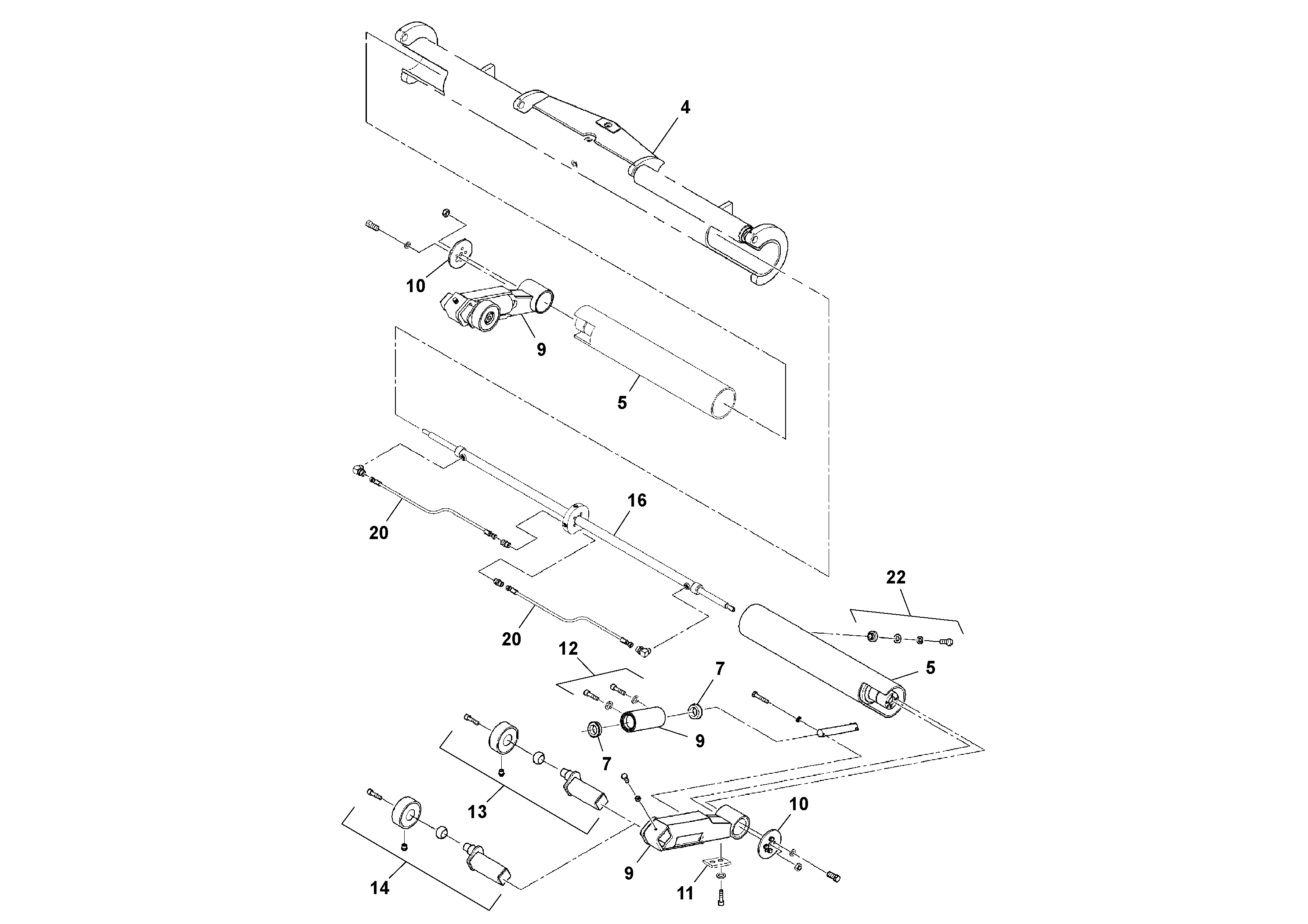 Схема запчастей Volvo PF2181 - 92732 Truck Hitch PF2181 S/N 197473-