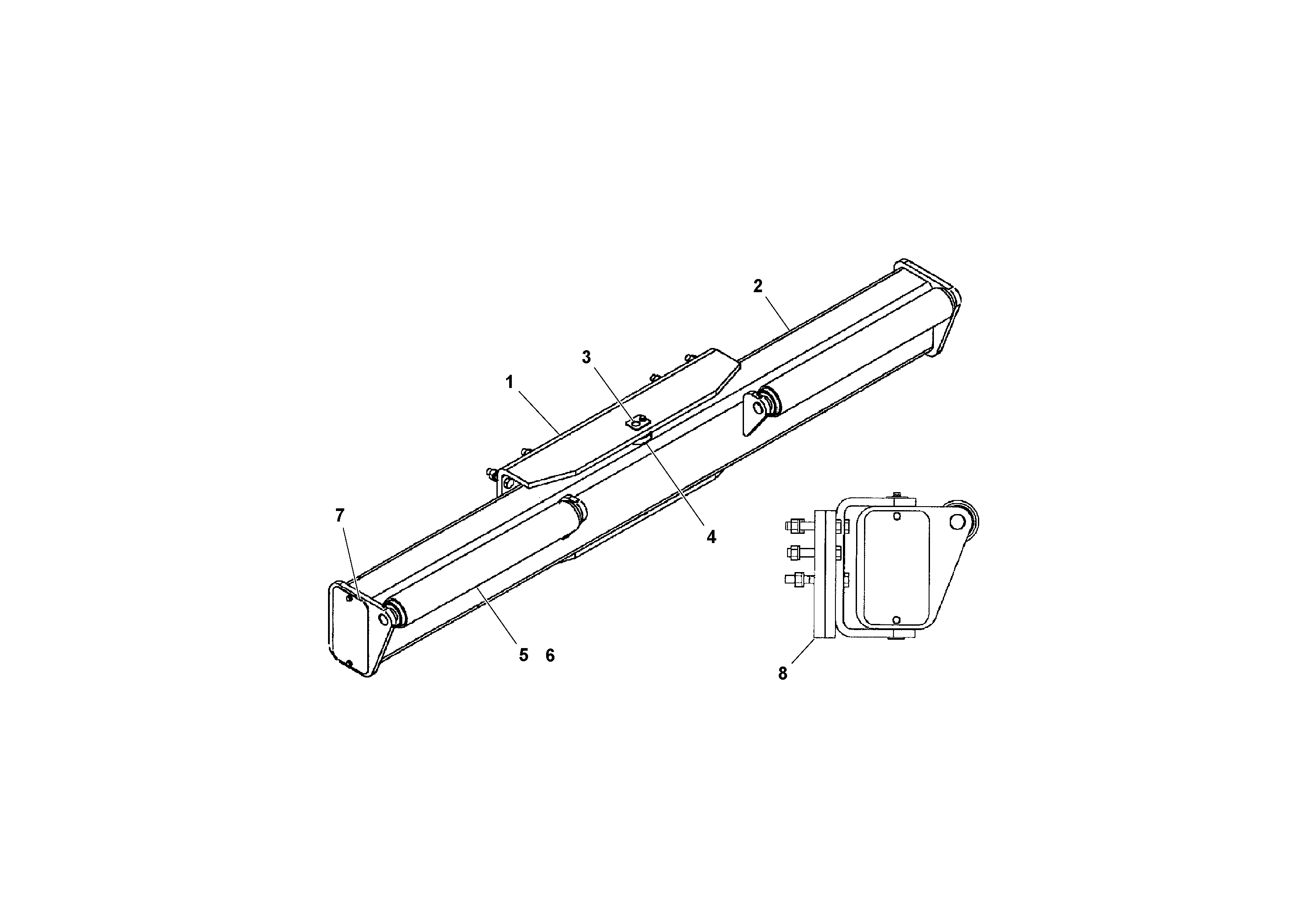 Схема запчастей Volvo PF2181 - 99416 Oscillating Push Roller Assembly PF2181 S/N 197473-