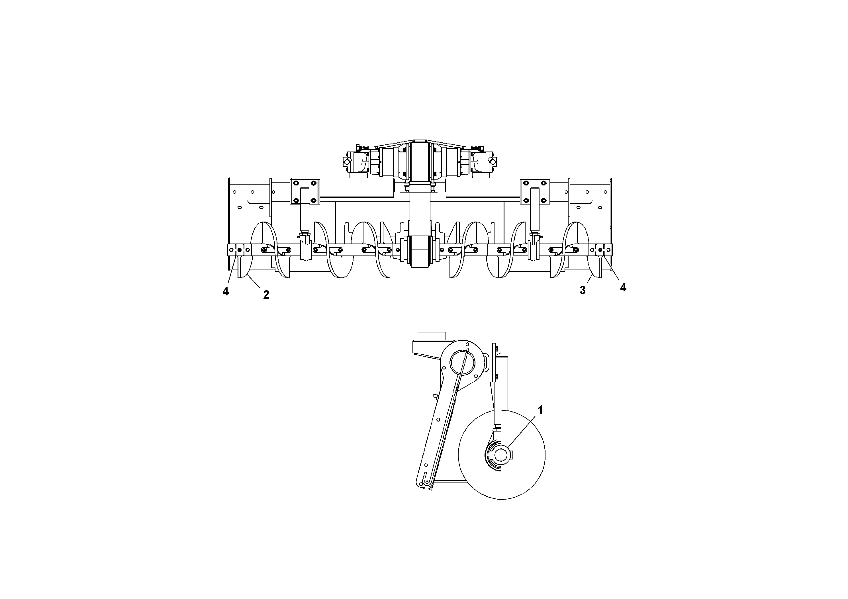 Схема запчастей Volvo PF2181 - 91685 Auger and Tunnel/guard Extension Arrangements PF2181 S/N 197473-