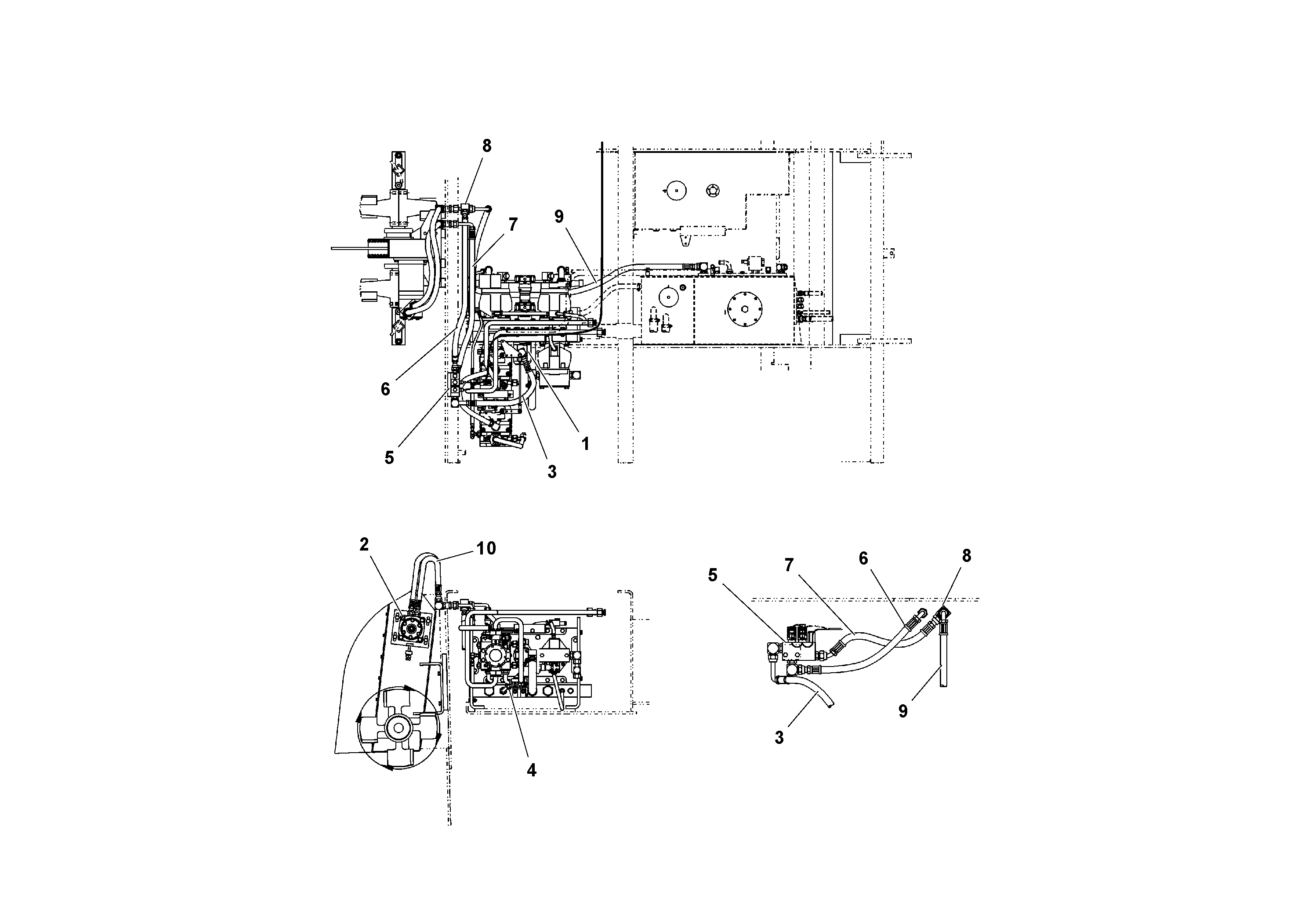 Схема запчастей Volvo PF2181 - 91697 Гидравлическая система PF2181 S/N 197473-