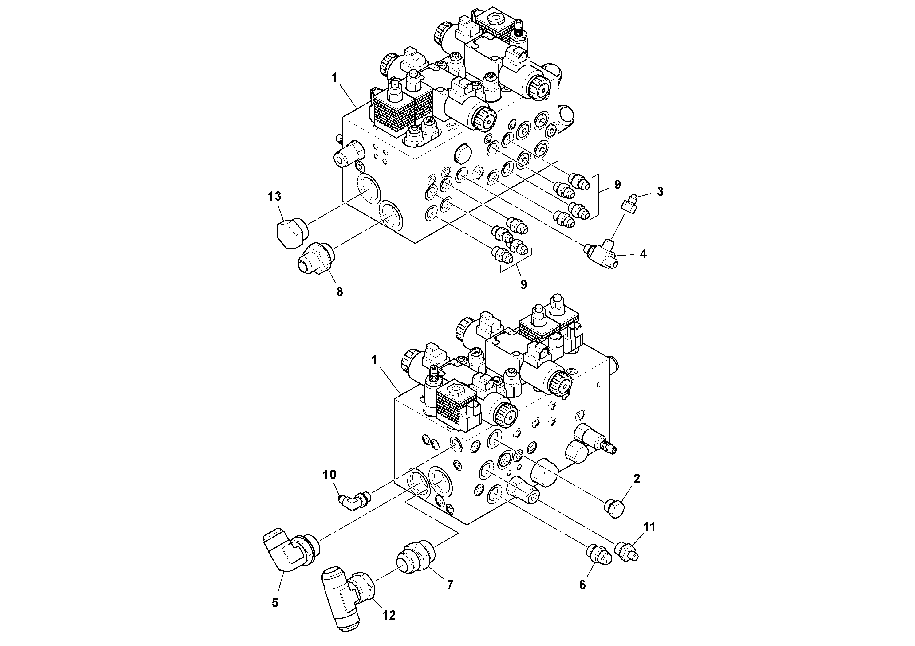 Схема запчастей Volvo PF6160 - 96651 Front Valve Assembly PF6160/PF6170