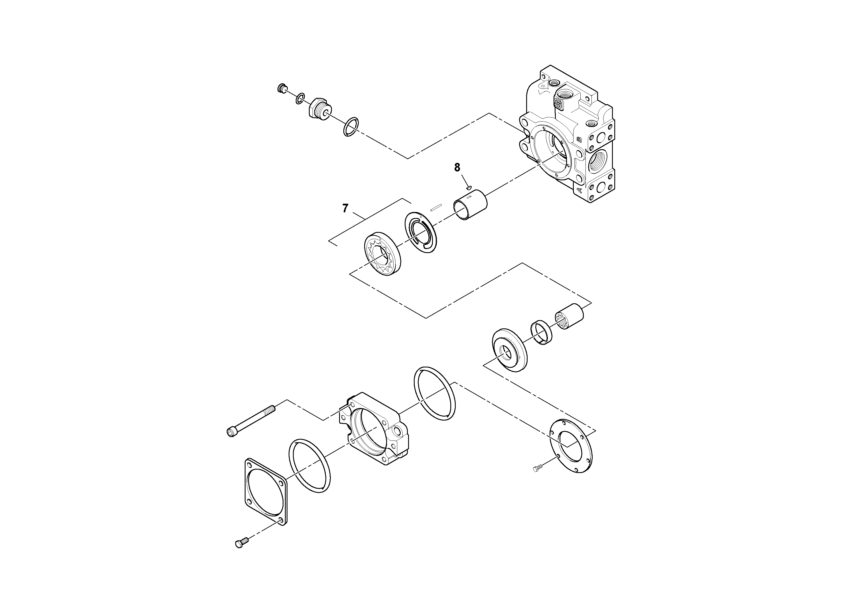 Схема запчастей Volvo PF6160 - 95967 Piston pump PF6160/PF6170