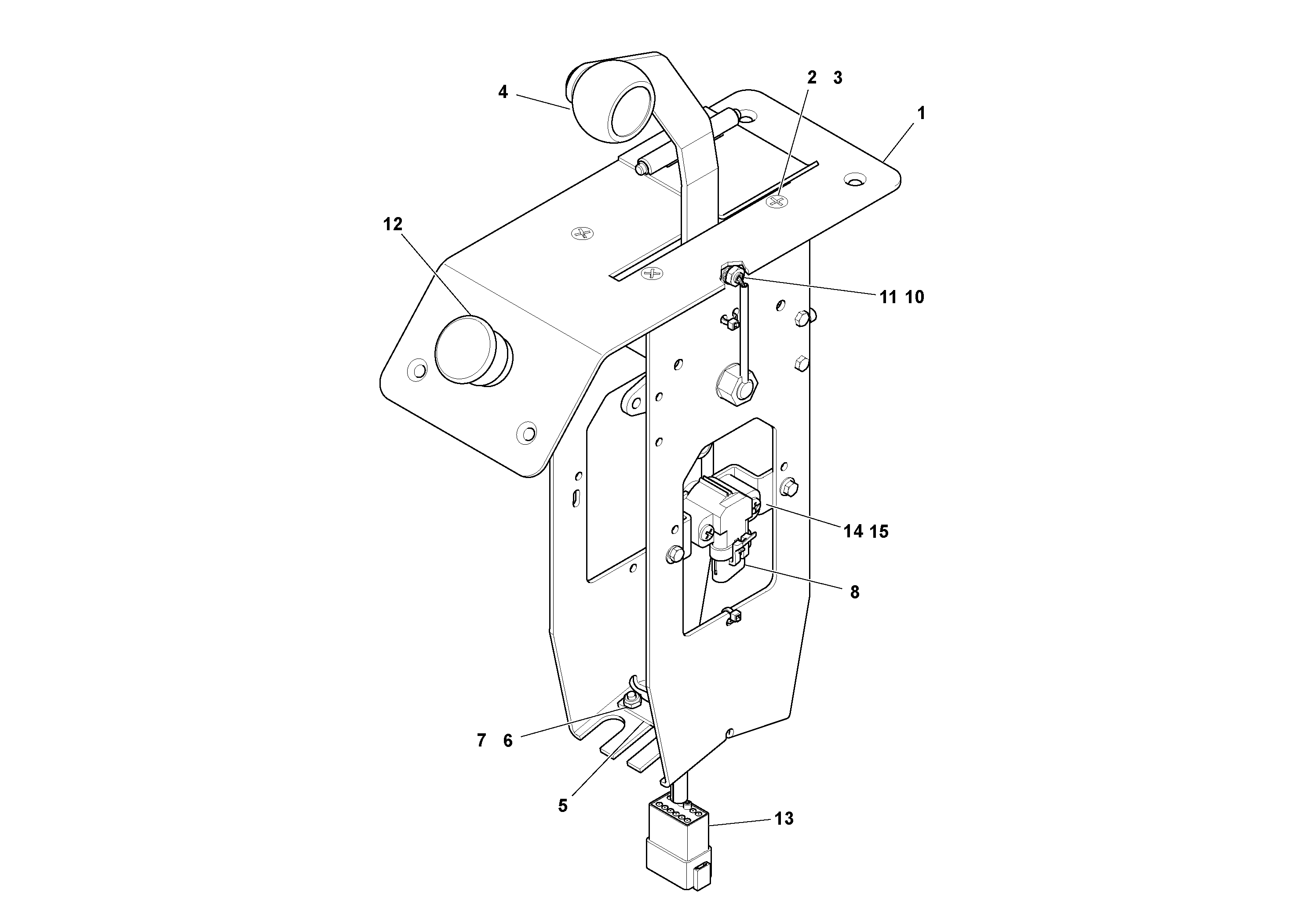 Схема запчастей Volvo PF6160 - 95914 Lever Assembly, Master PF6160/PF6170