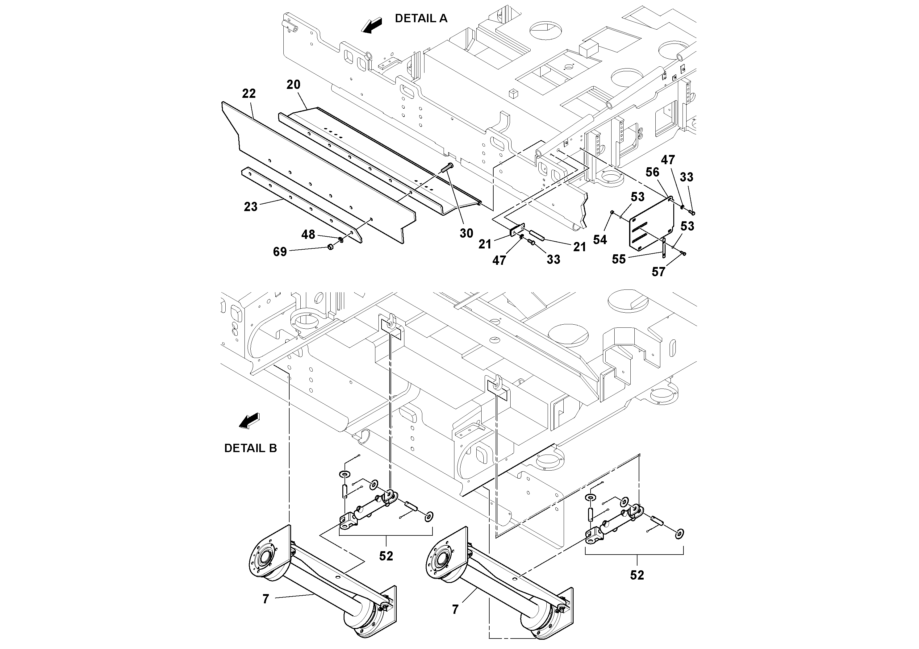 Схема запчастей Volvo PF6160 - 100379 Conveyor Installation PF6160/PF6170