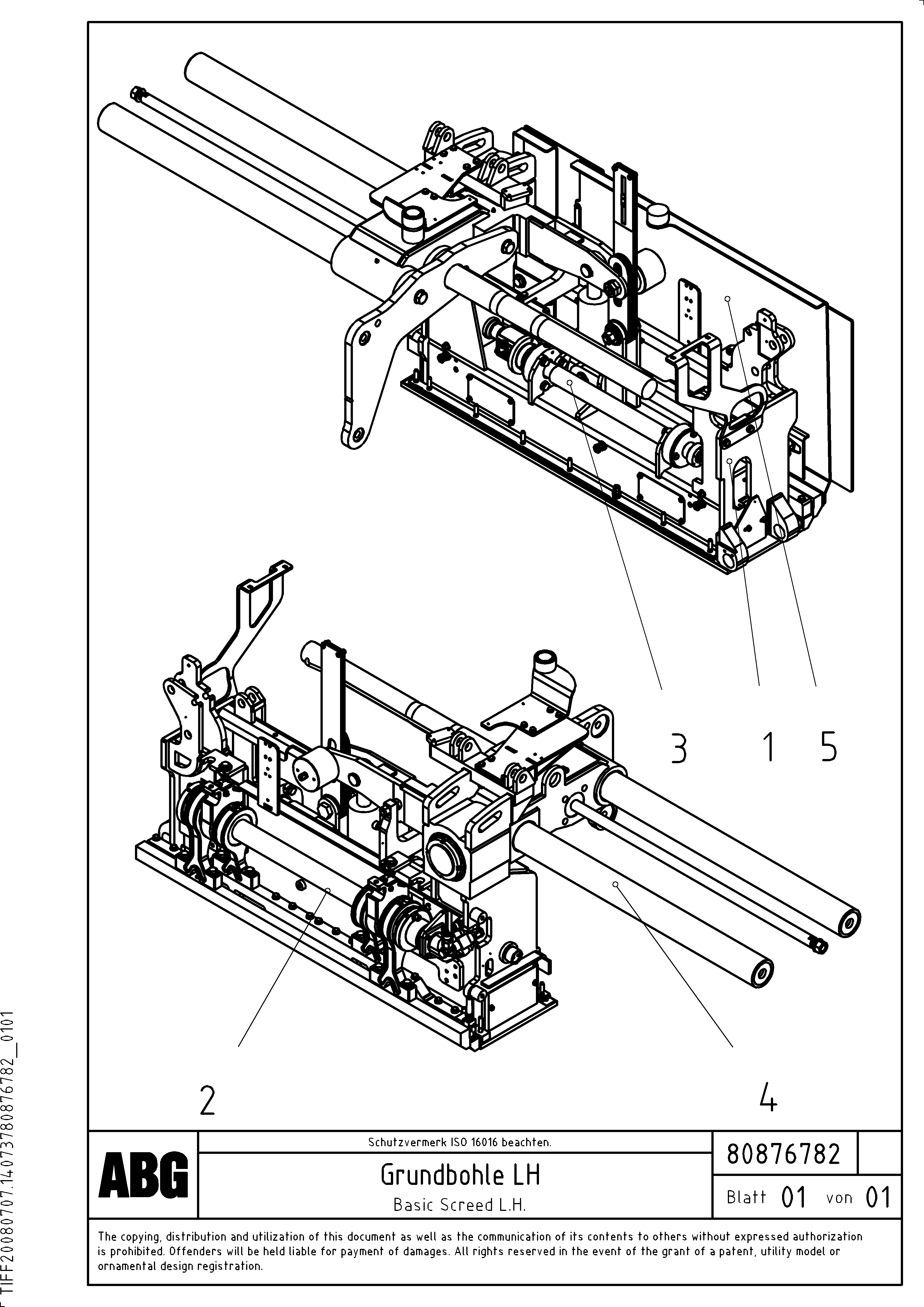 Схема запчастей Volvo PF6160 - 91362 Basic screed OMNI 1021 ATT. SCREEDS 3,0 - 9,0M PF6110 PF6160/PF6170