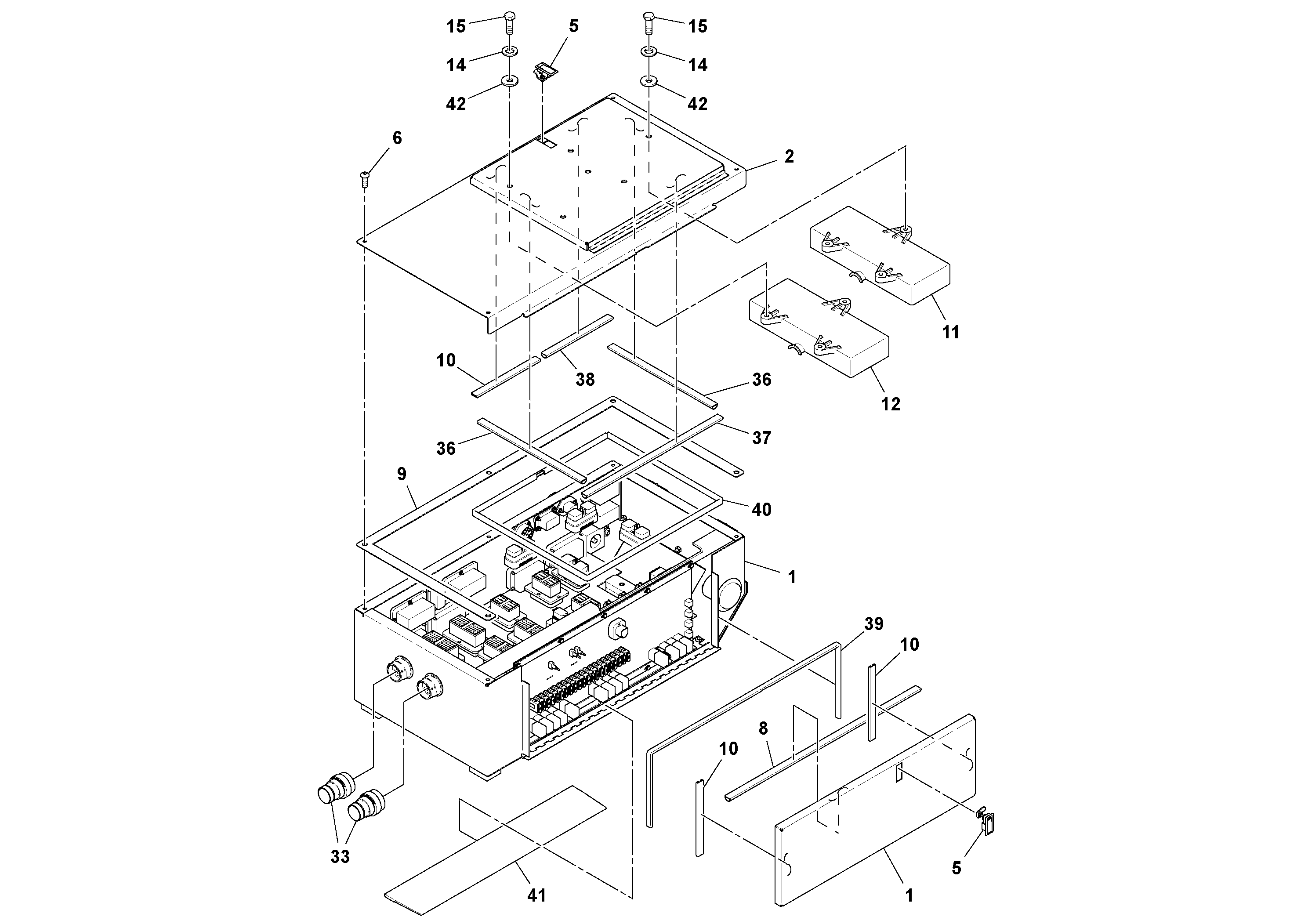 Схема запчастей Volvo PF6160 - 99997 Junction Box PF6160/PF6170