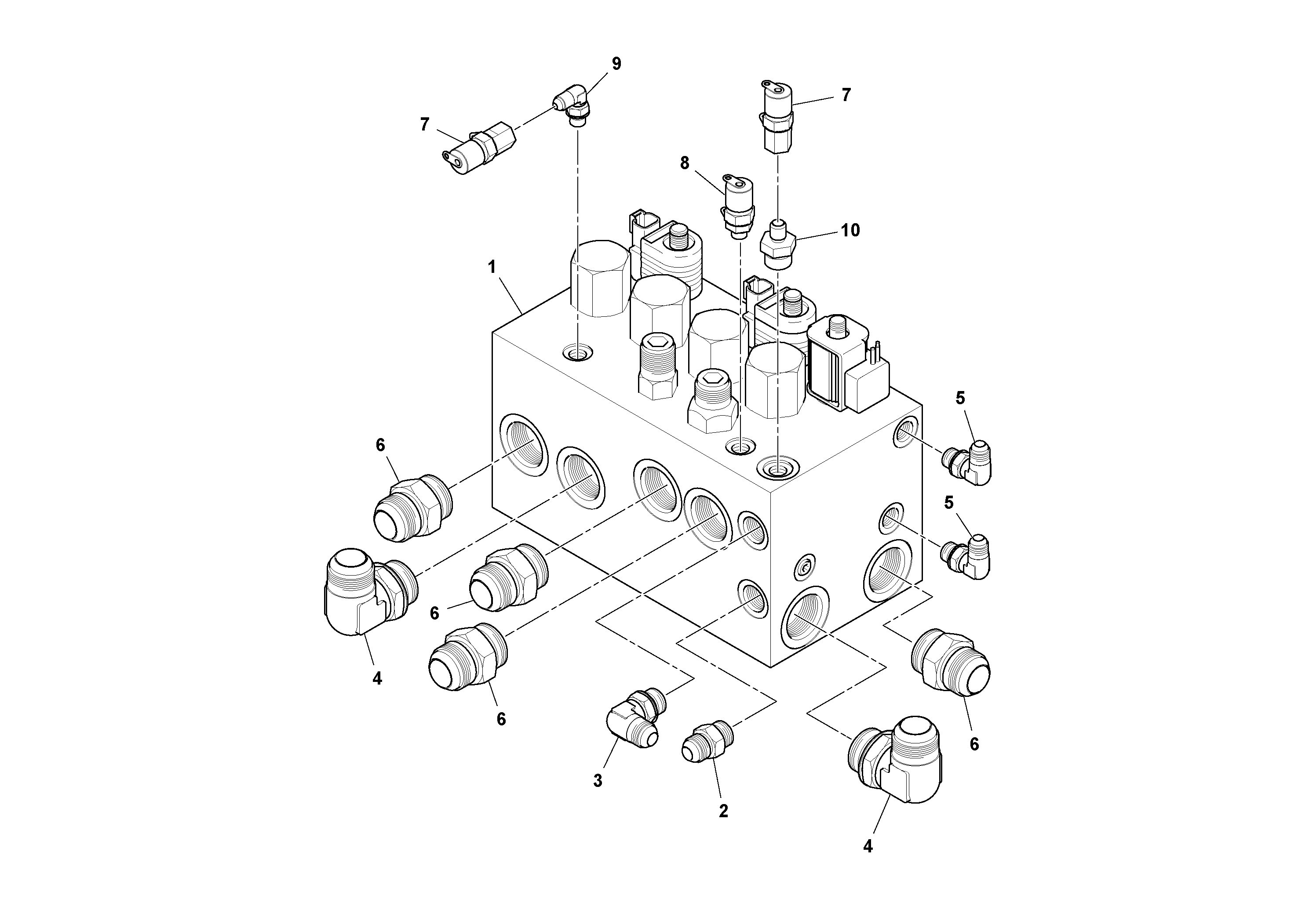 Схема запчастей Volvo PF6160 - 93922 Fwa Valve Assembly PF6160/PF6170