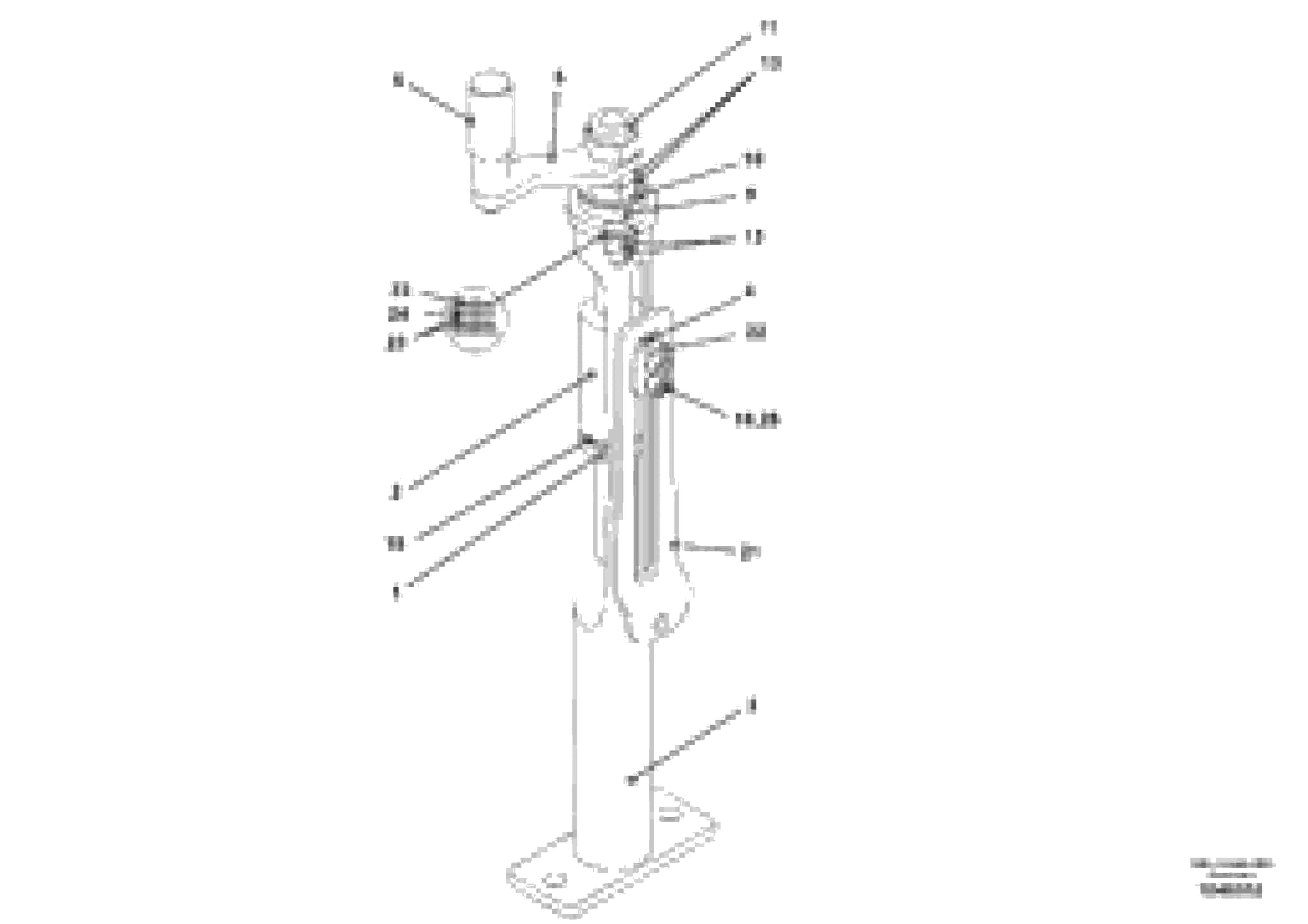 Схема запчастей Volvo PF6160 - 90916 Adjusting spindle, front OMNI 1021 ATT. SCREEDS 3,0 - 9,0M PF6110 PF6160/PF6170