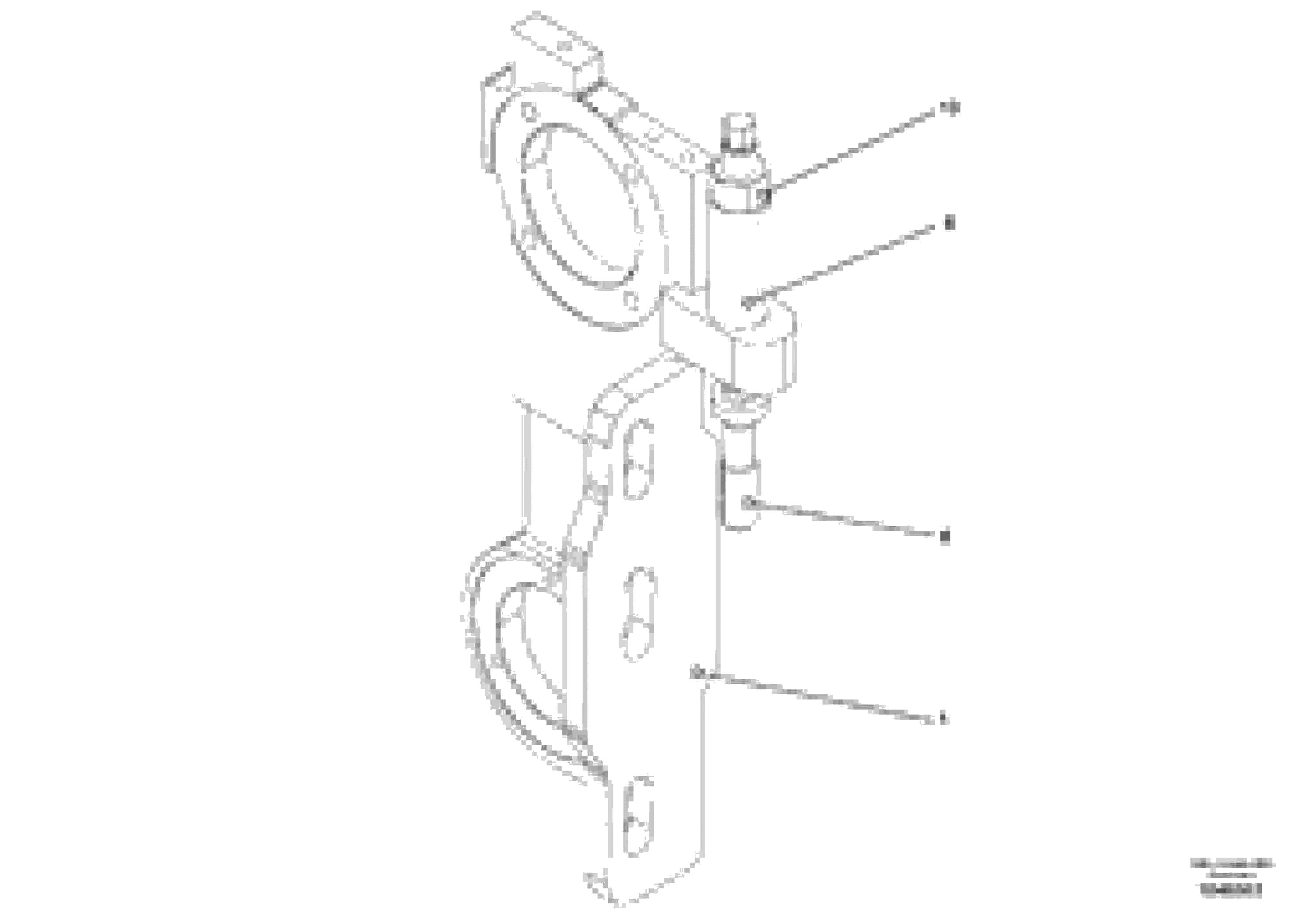 Схема запчастей Volvo PF6160 - 96200 Mechanical screed holder for extandable screed OMNI 1001 ATT. SCREEDS 3,0 - 9,0M PF6110 PF6160/PF6170