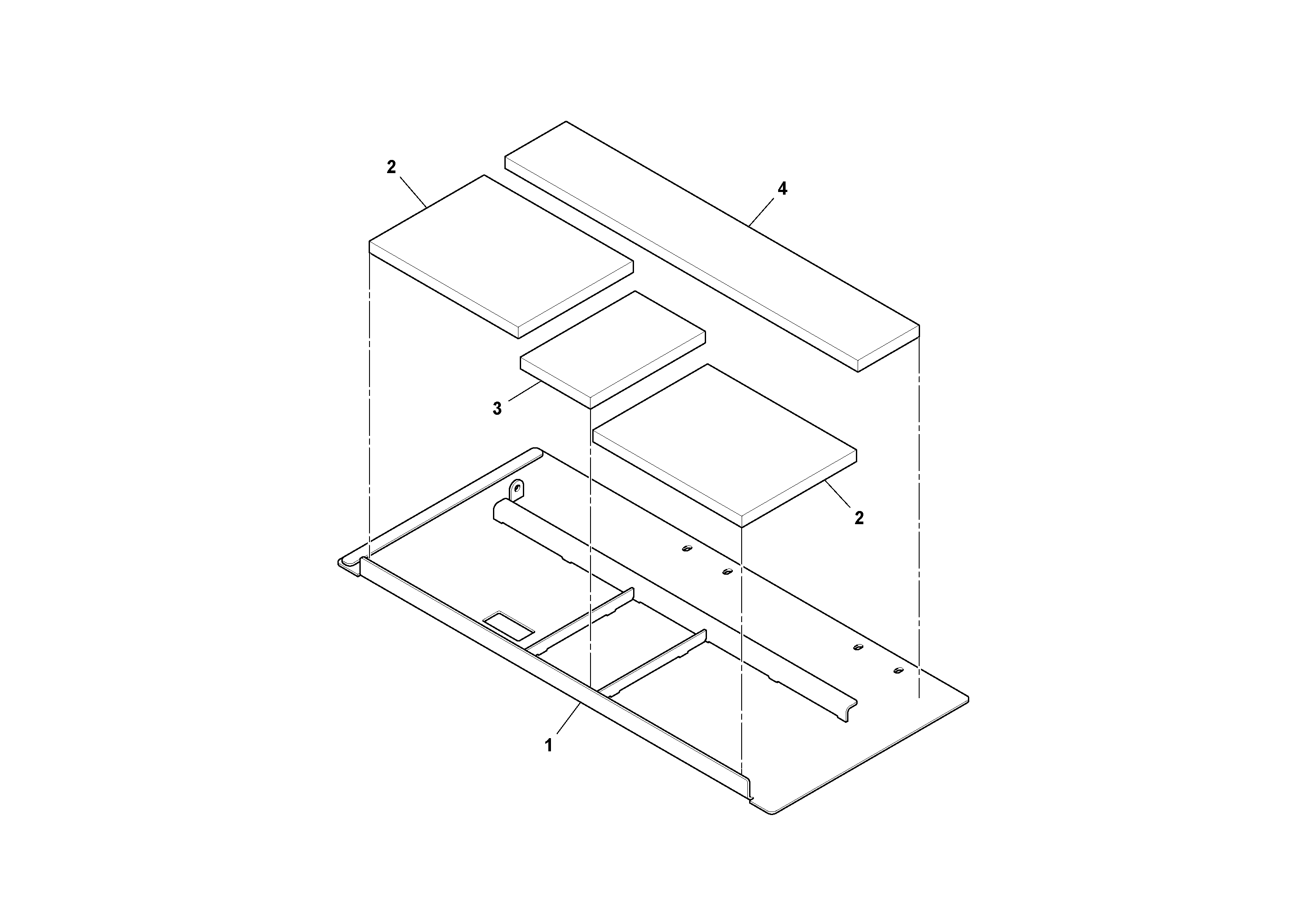 Схема запчастей Volvo PF6160 - 87206 Deck Door Assembly PF6160/PF6170