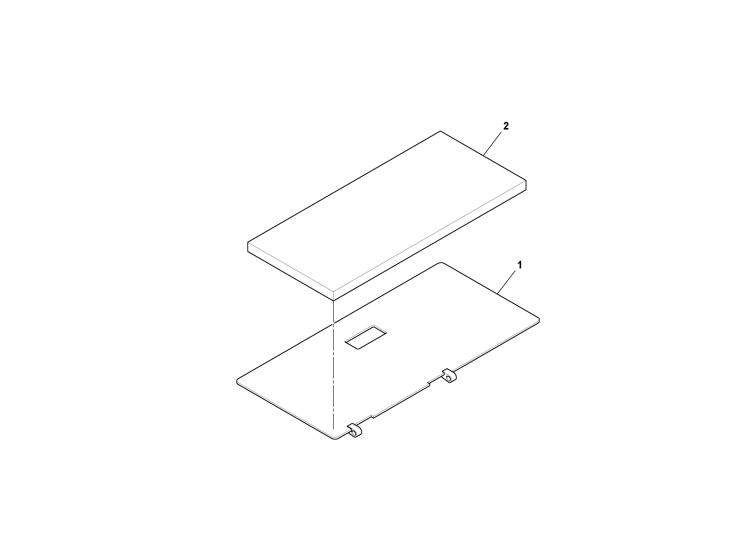 Схема запчастей Volvo PF6160 - 93695 Rear Deck Door Assembly PF6160/PF6170