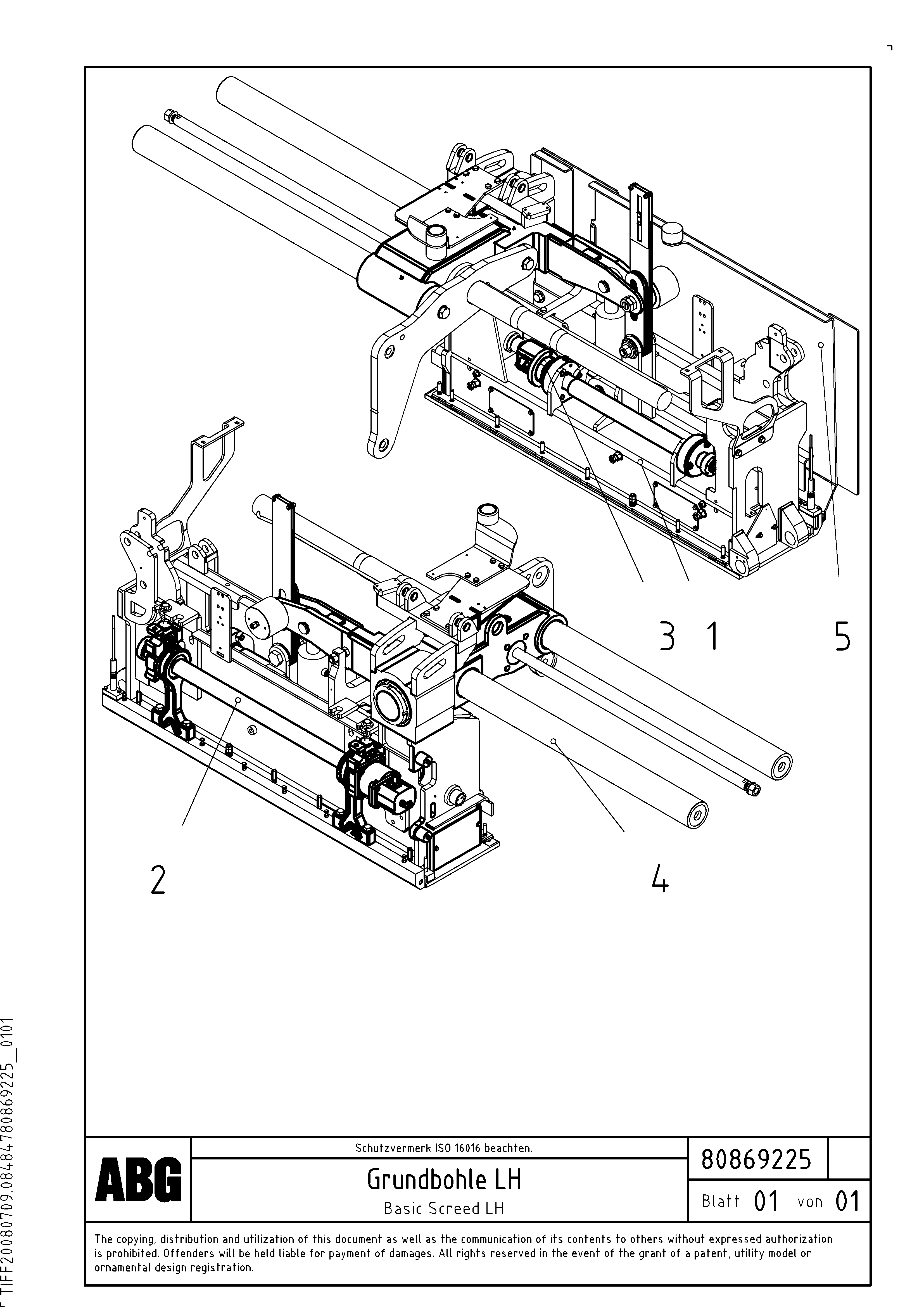 Схема запчастей Volvo PF6160 - 91616 Basic screed OMNI 1011 ATT. SCREEDS 3,0 - 9,0M PF6110 PF6160/PF6170