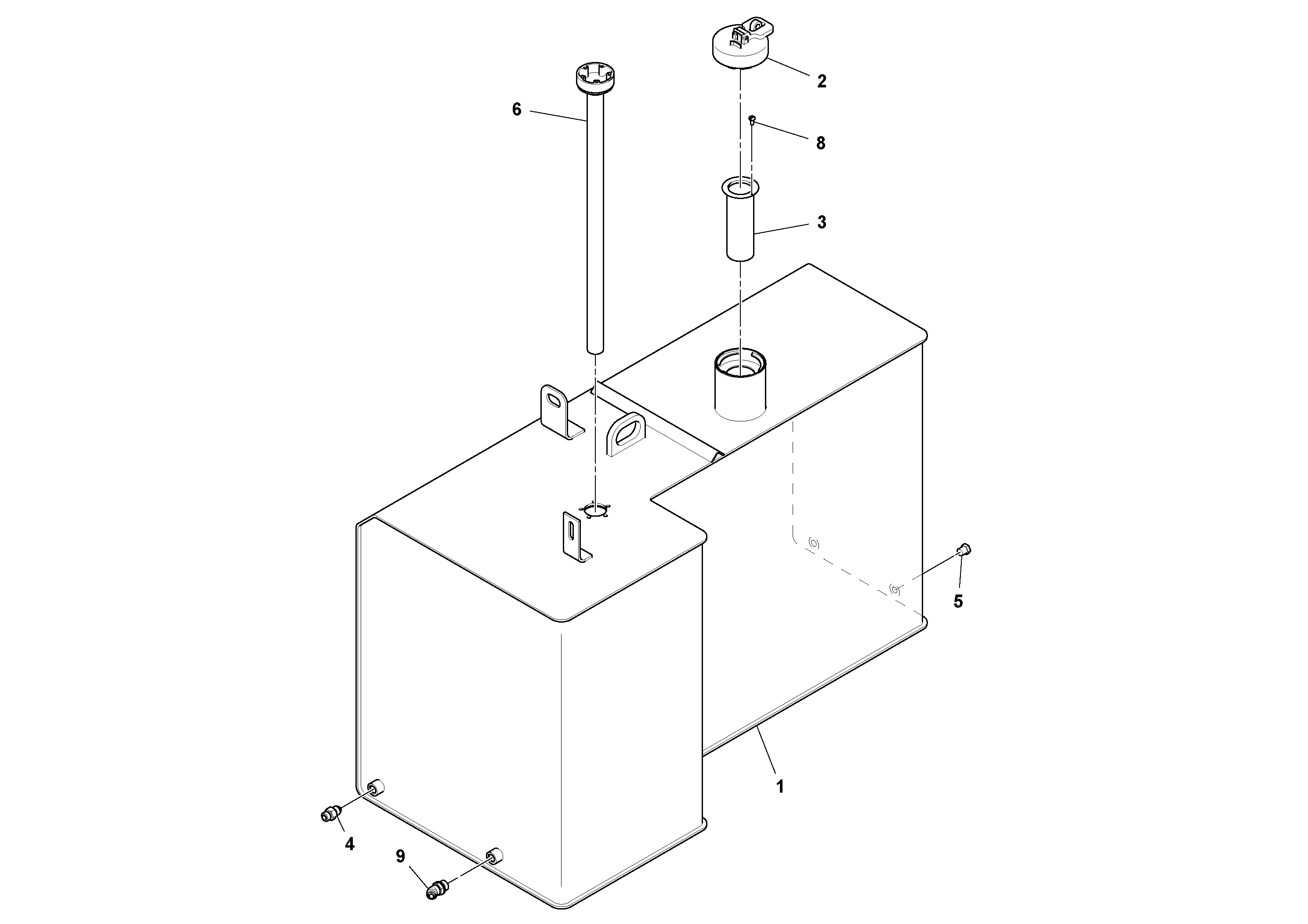 Схема запчастей Volvo PF6160 - 94602 Fuel Tank Assembly PF6160/PF6170