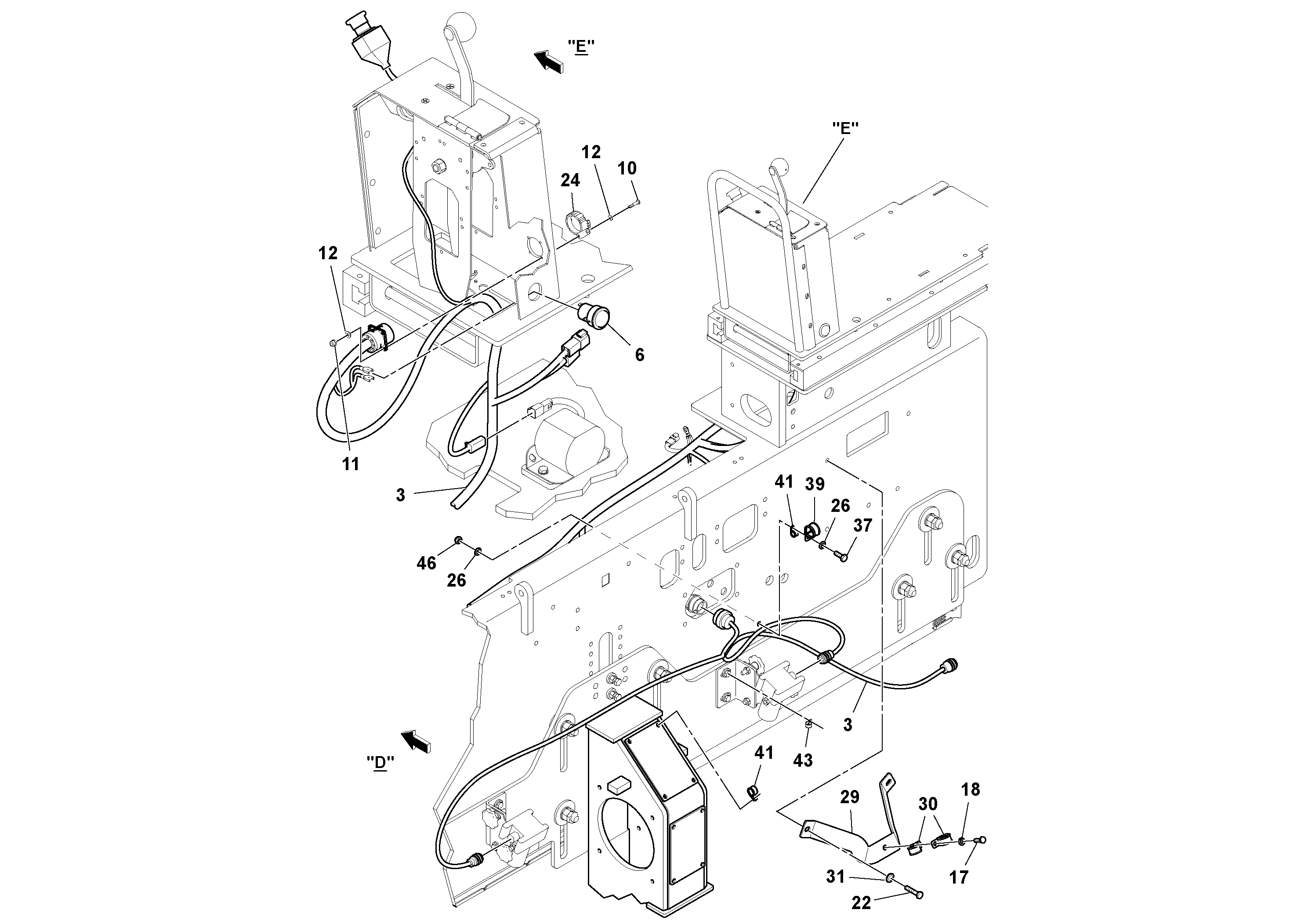 Схема запчастей Volvo PF6170 - 92965 Harness Installation PF6160/PF6170