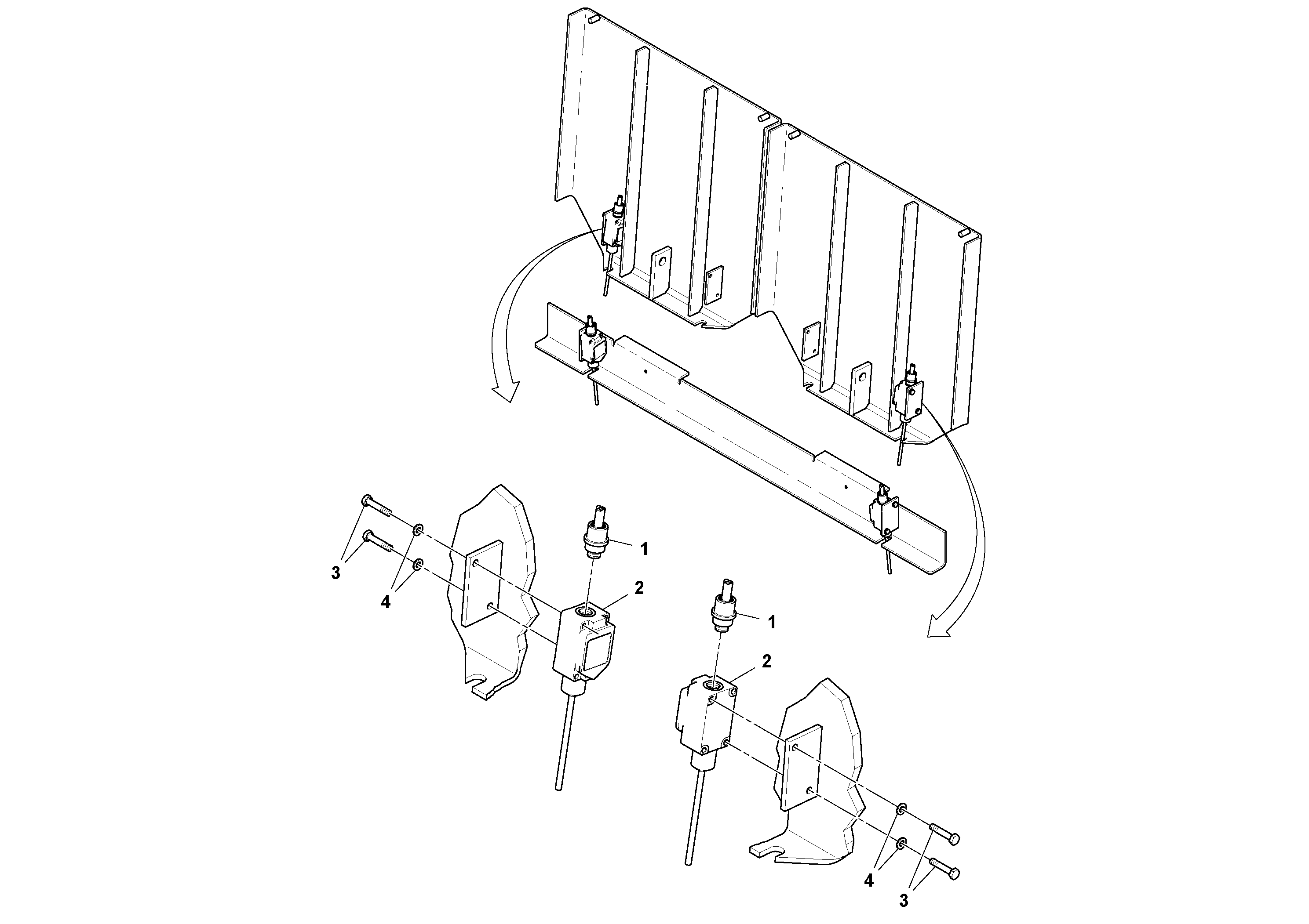 Схема запчастей Volvo PF6170 - 92068 Material Indicator Installation PF6160/PF6170