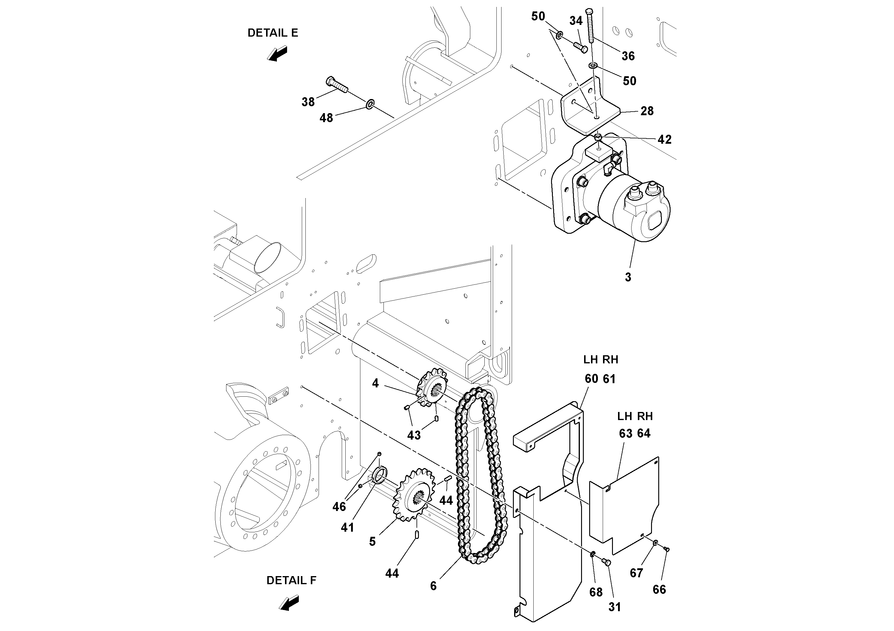 Схема запчастей Volvo PF6170 - 92481 Conveyor Installation PF6160/PF6170