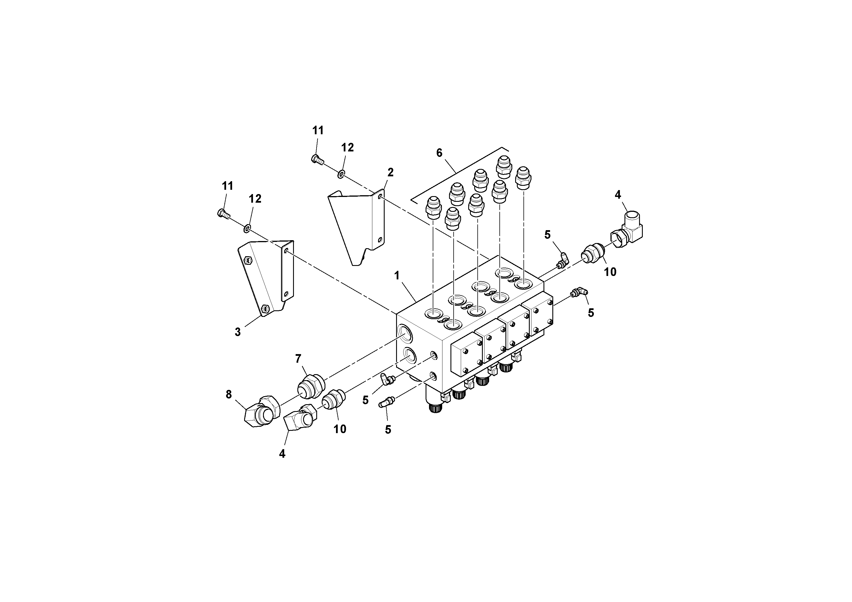 Схема запчастей Volvo PF6170 - 95173 Auger/conveyor Valve Assembly PF6160/PF6170