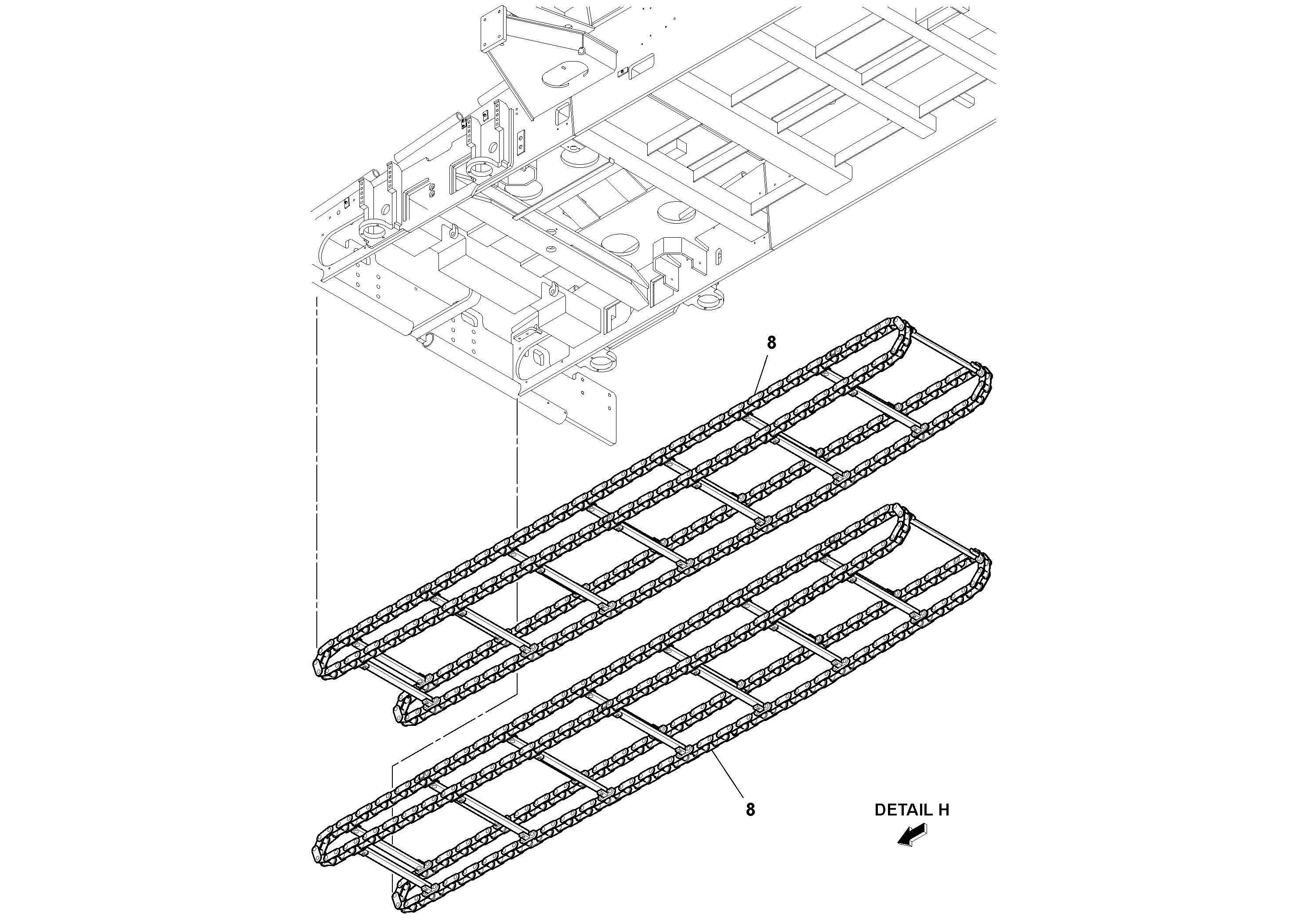 Схема запчастей Volvo PF6170 - 95278 Conveyor Installation PF6160/PF6170