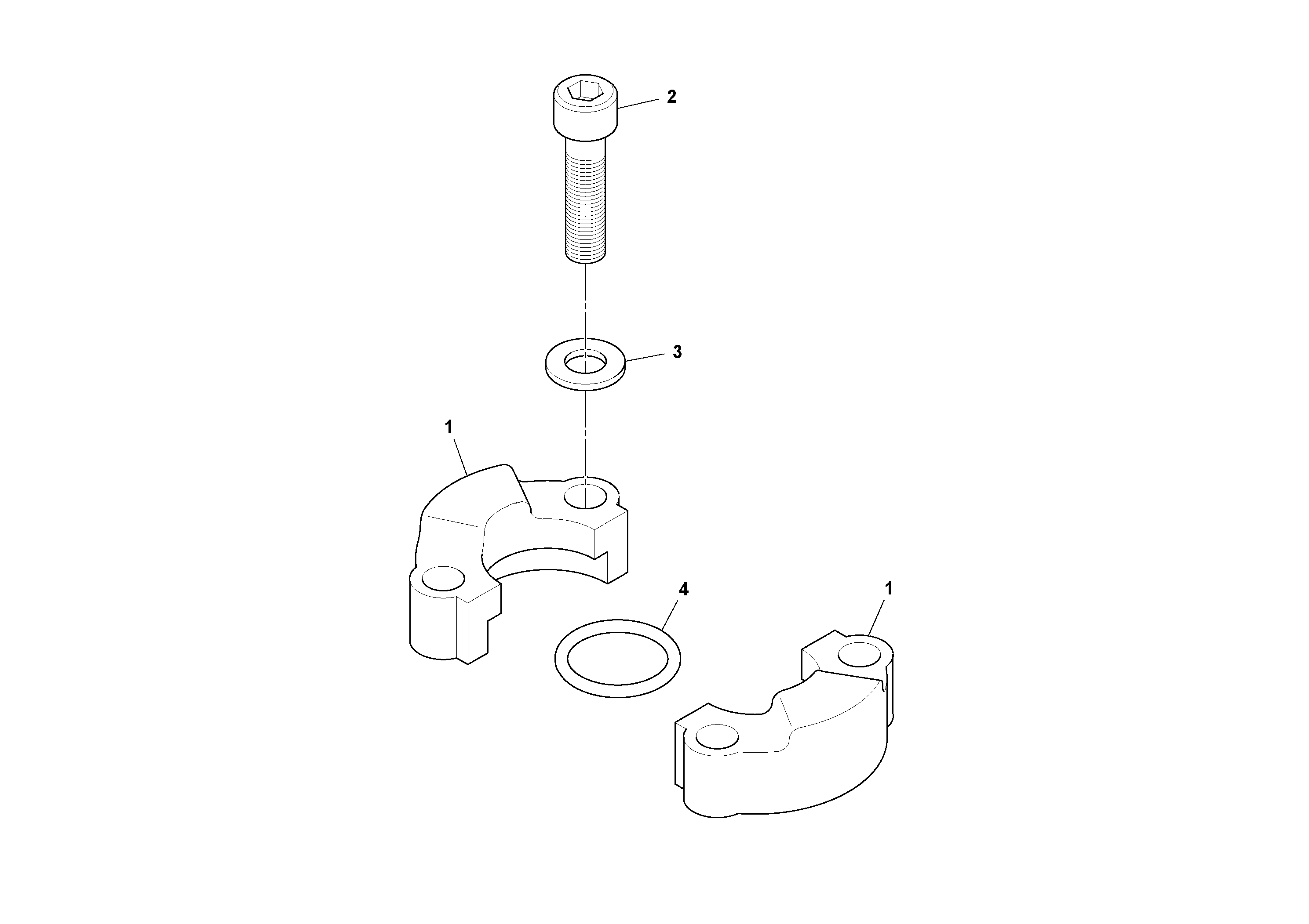 Схема запчастей Volvo PF6170 - 92501 Split Flange Kit PF6160/PF6170