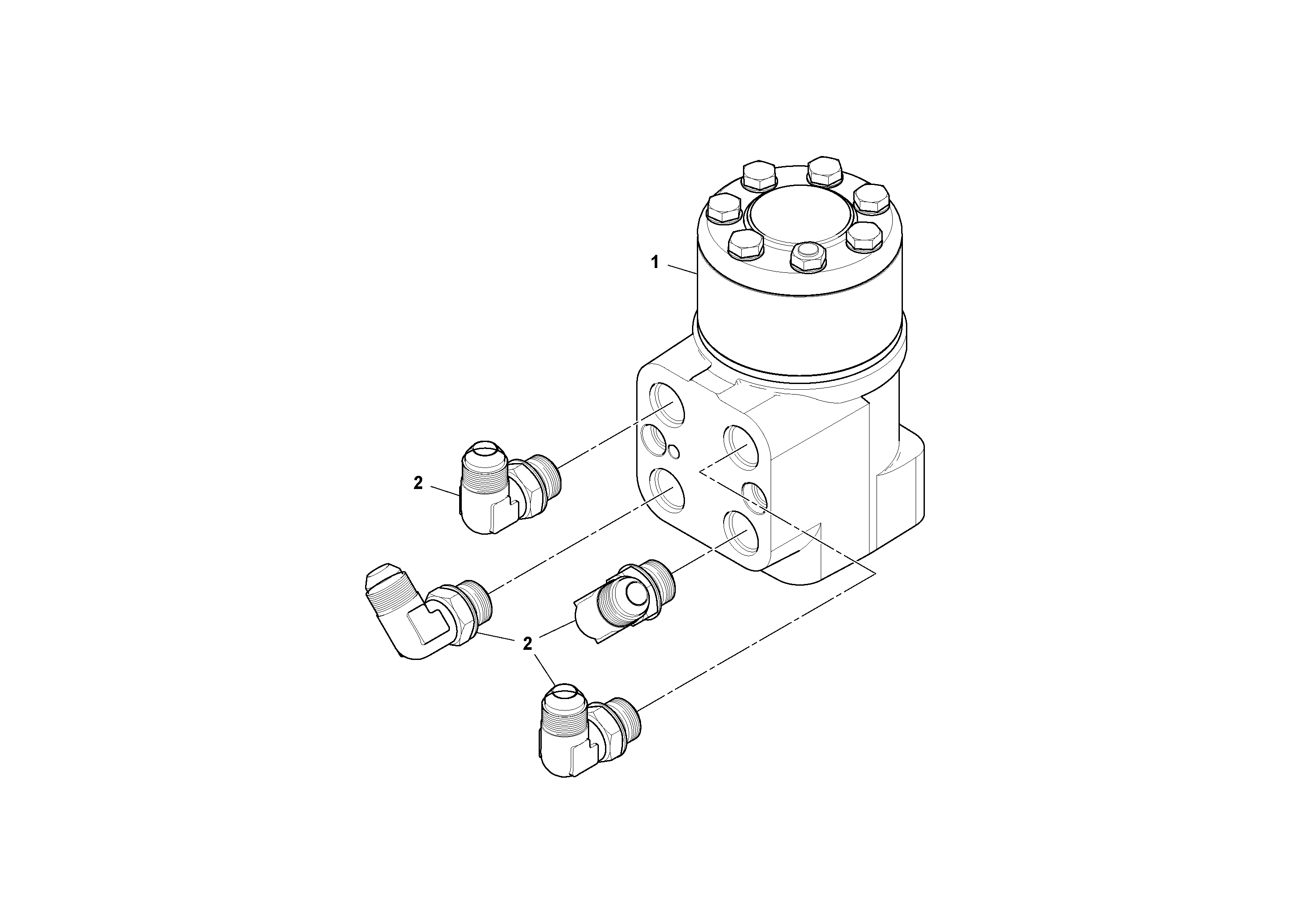 Схема запчастей Volvo PF6170 - 98104 Orbital Assembly PF6160/PF6170