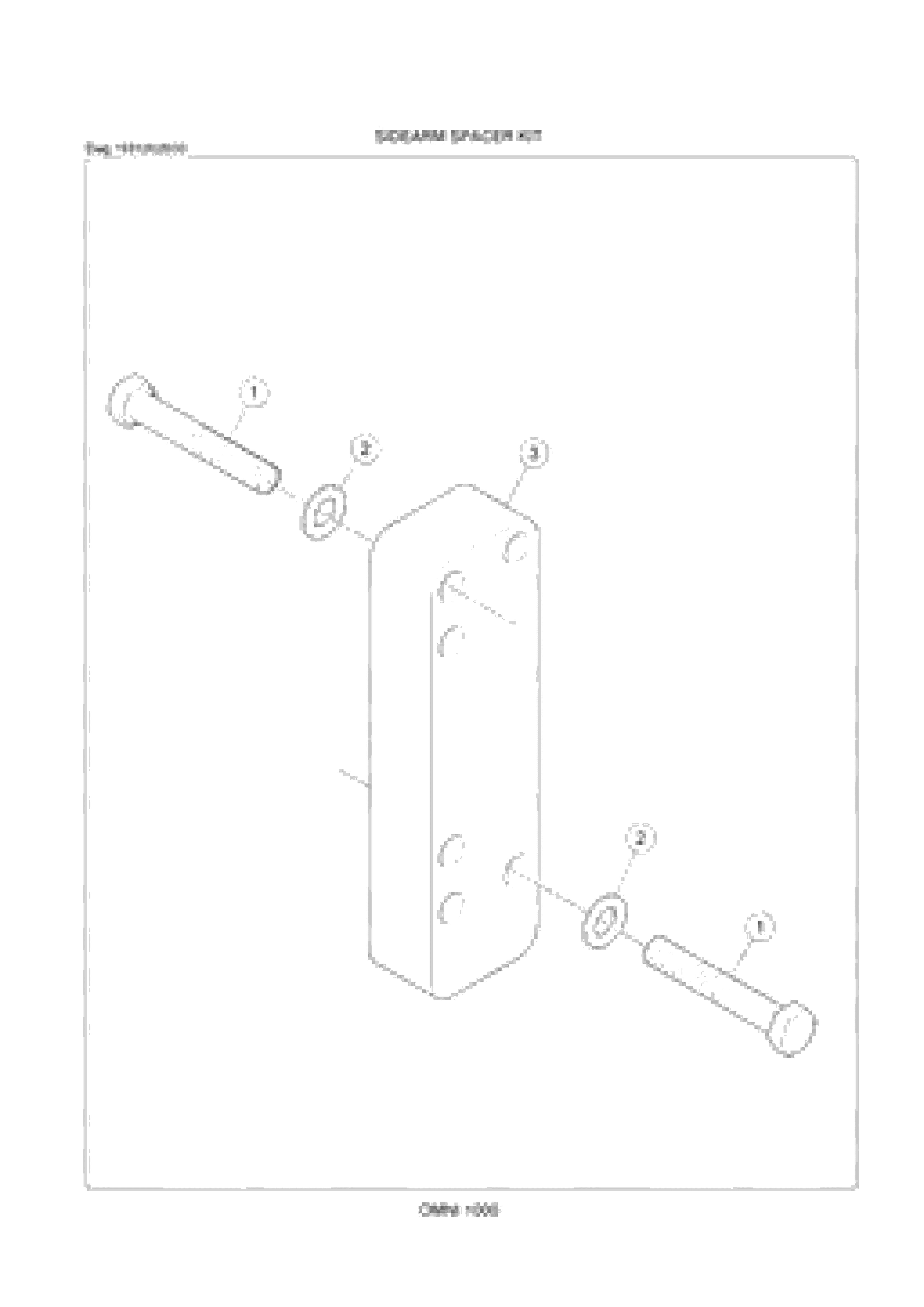 Схема запчастей Volvo PF6170 - 88030 Spacer for sidearm OMNI 1021 ATT. SCREEDS 3,0 - 9,0M PF6110 PF6160/PF6170