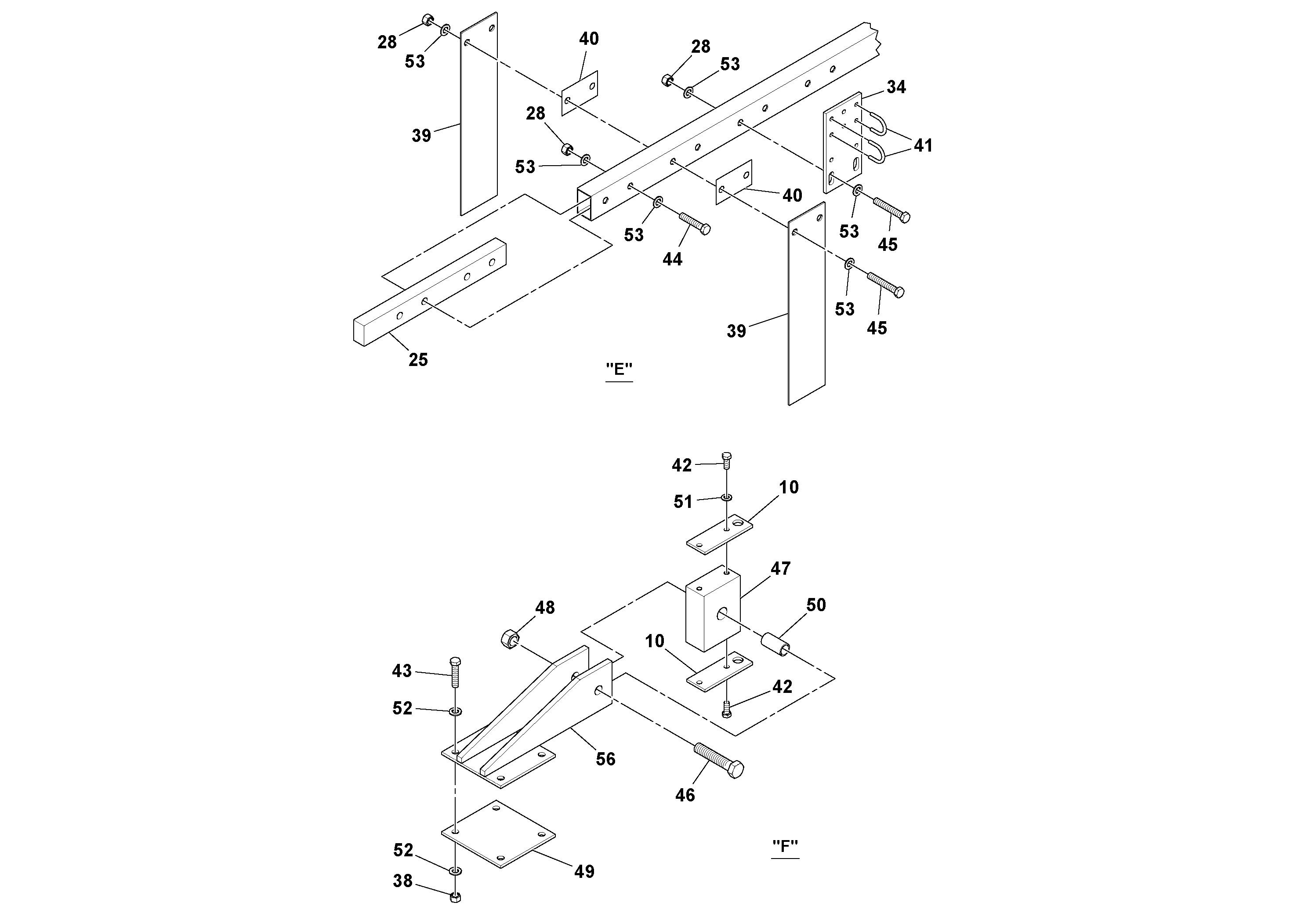 Схема запчастей Volvo PF6170 - 98275 Mat Ref PF6160/PF6170
