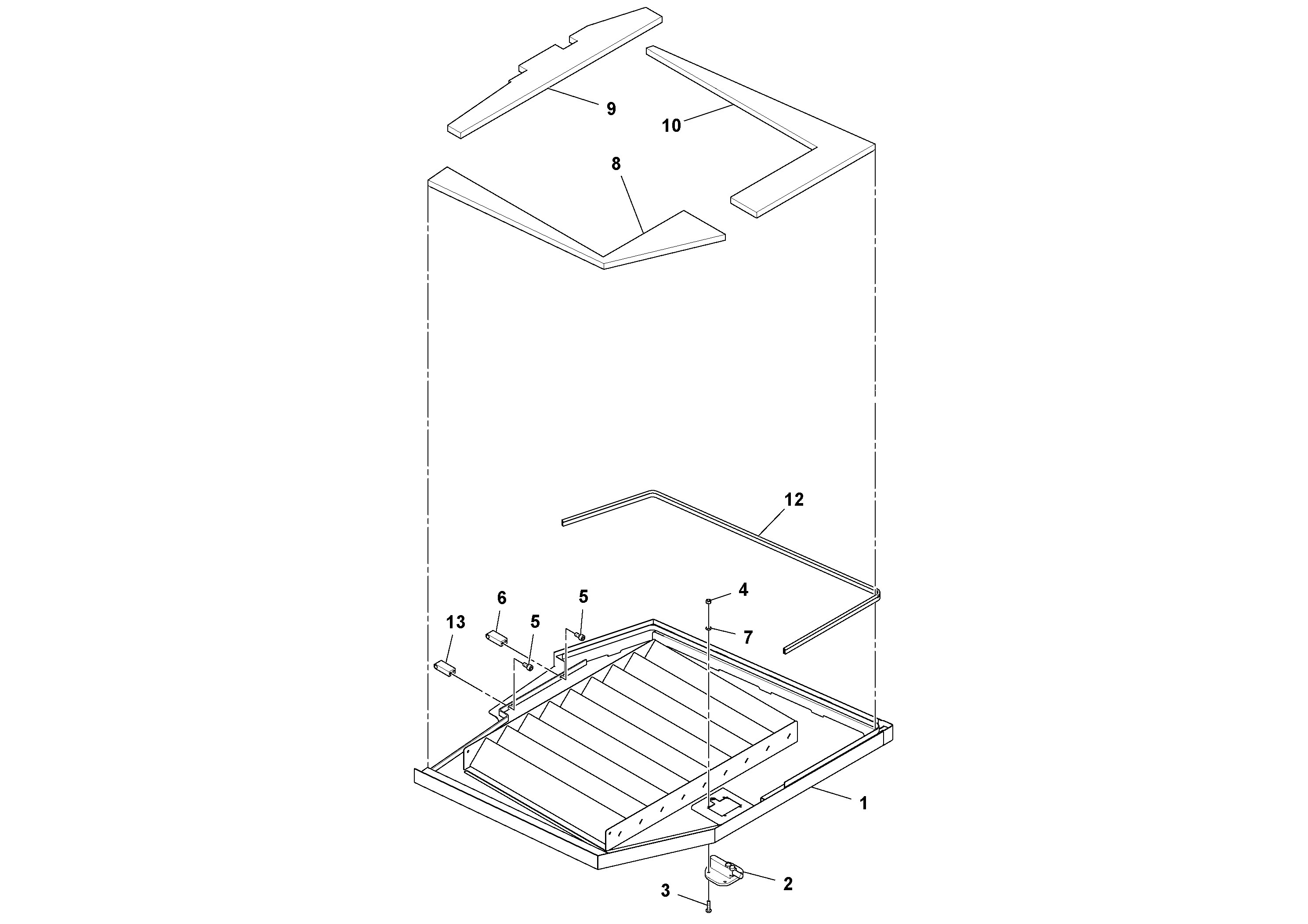 Схема запчастей Volvo PF6170 - 87856 Access Door Assembly PF6160/PF6170