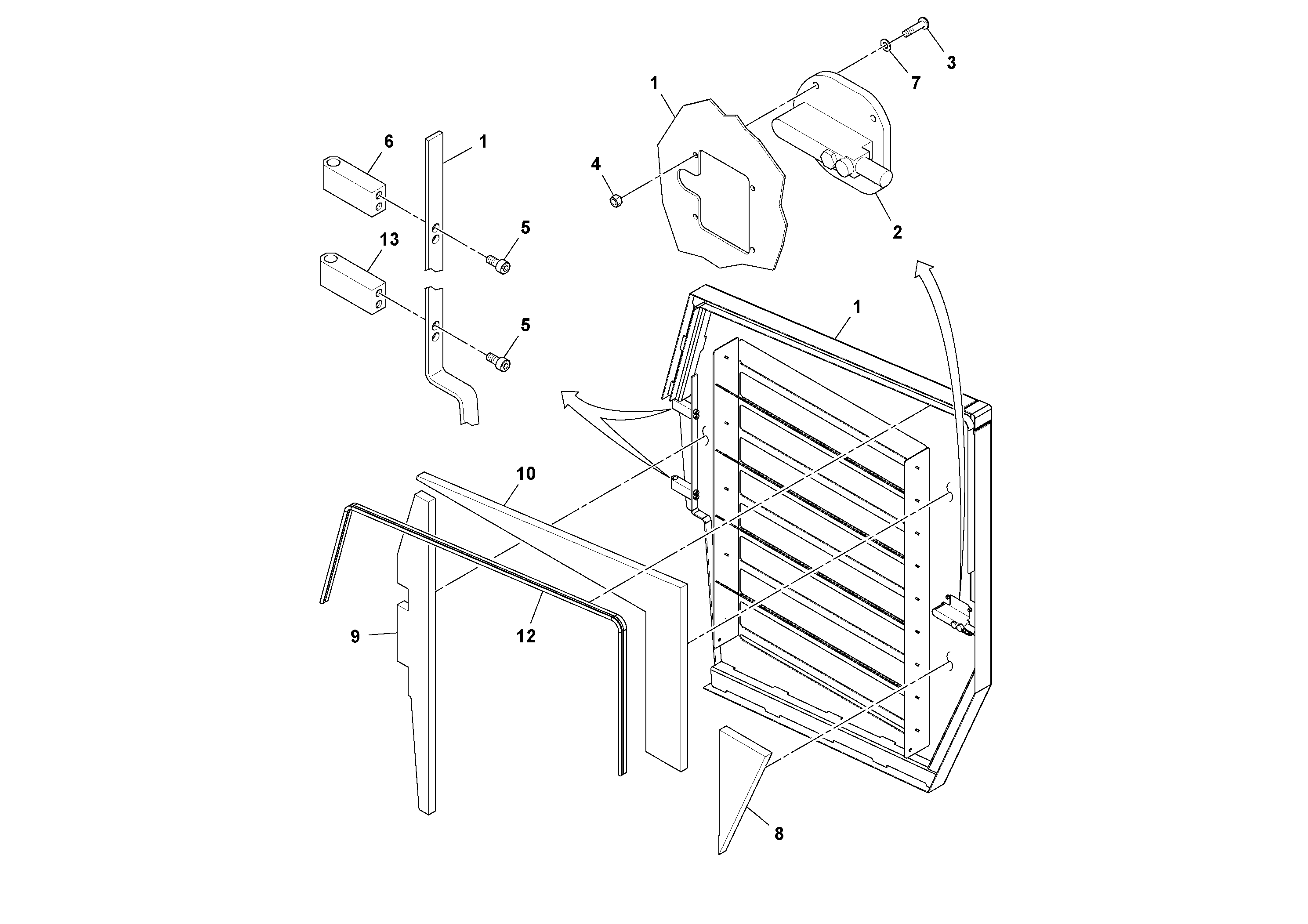 Схема запчастей Volvo PF6170 - 92066 High Altitude Kit Door Assembly PF6160/PF6170
