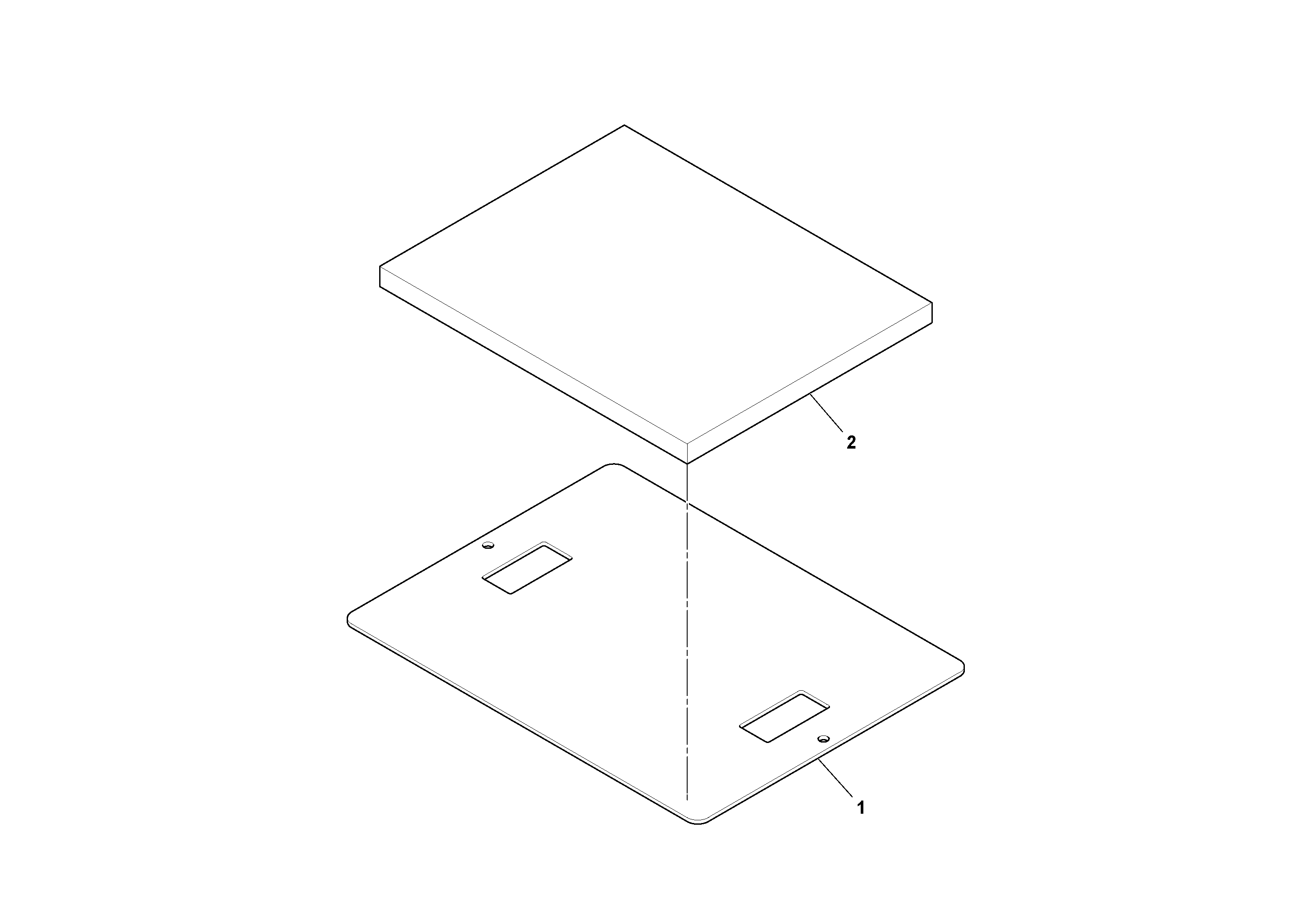 Схема запчастей Volvo PF6170 - 94126 Battery Door Assembly PF6160/PF6170