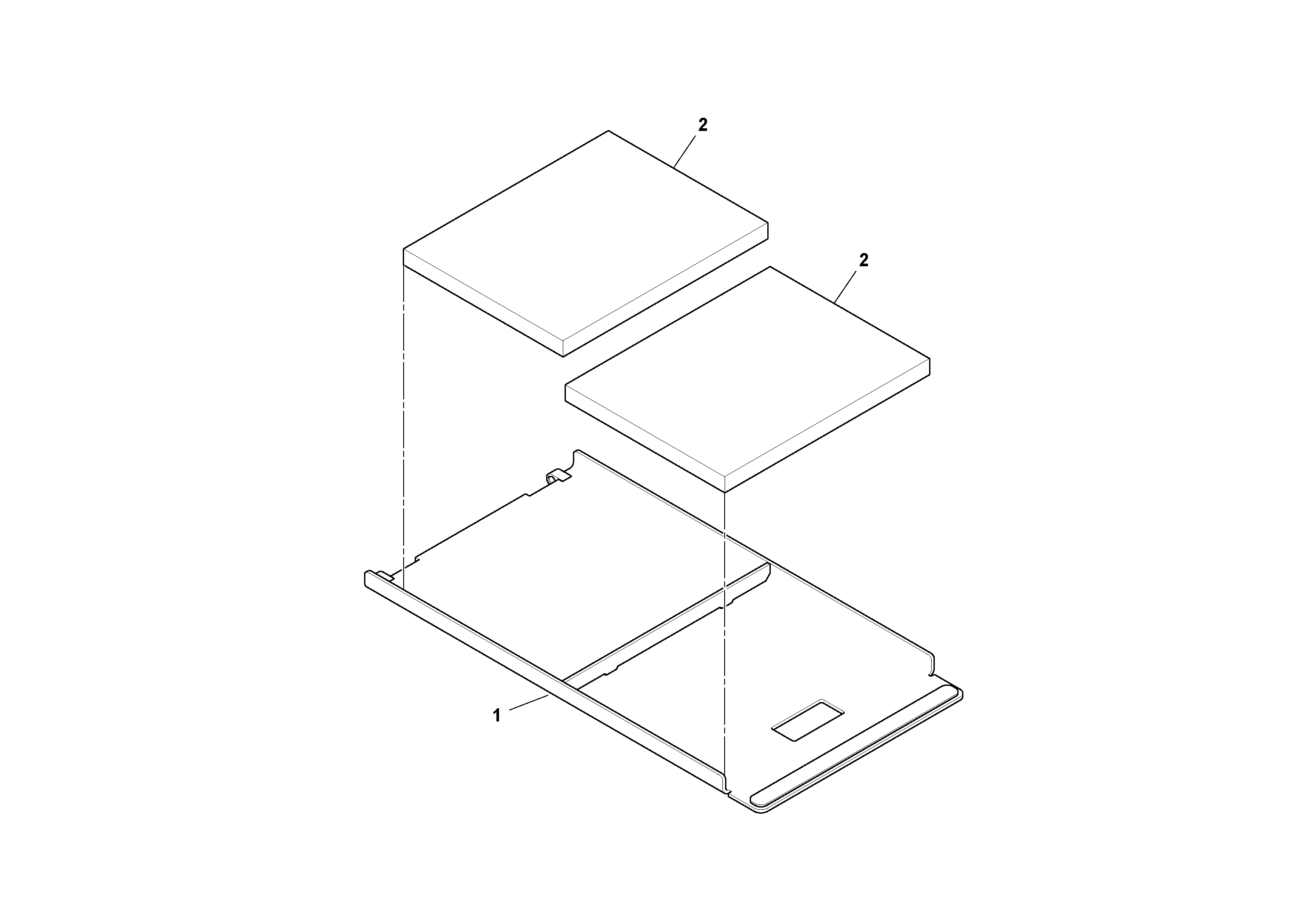 Схема запчастей Volvo PF6170 - 95035 Center Deck Door Assembly PF6160/PF6170