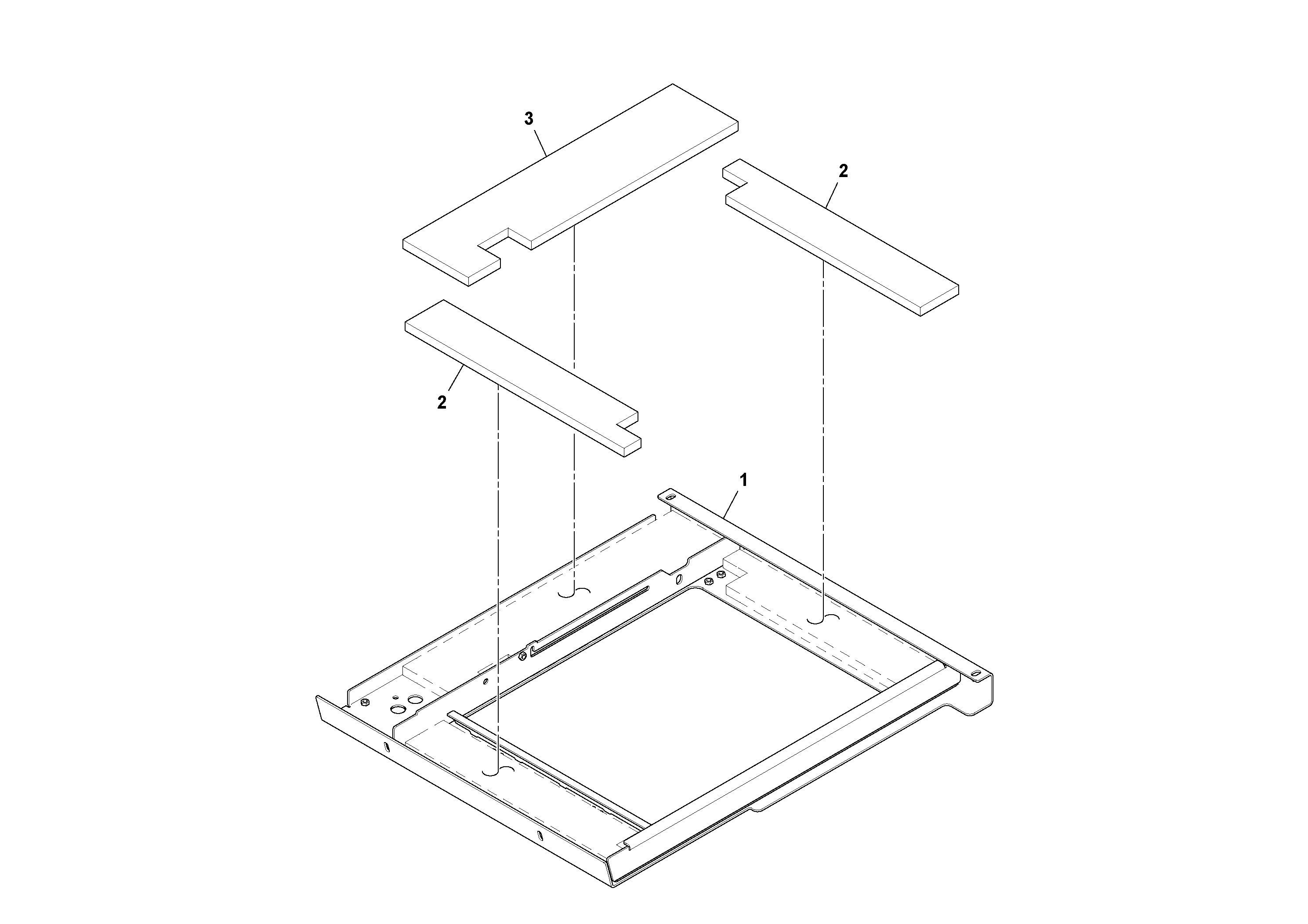 Схема запчастей Volvo PF6170 - 95950 Flat Deck Assembly PF6160/PF6170