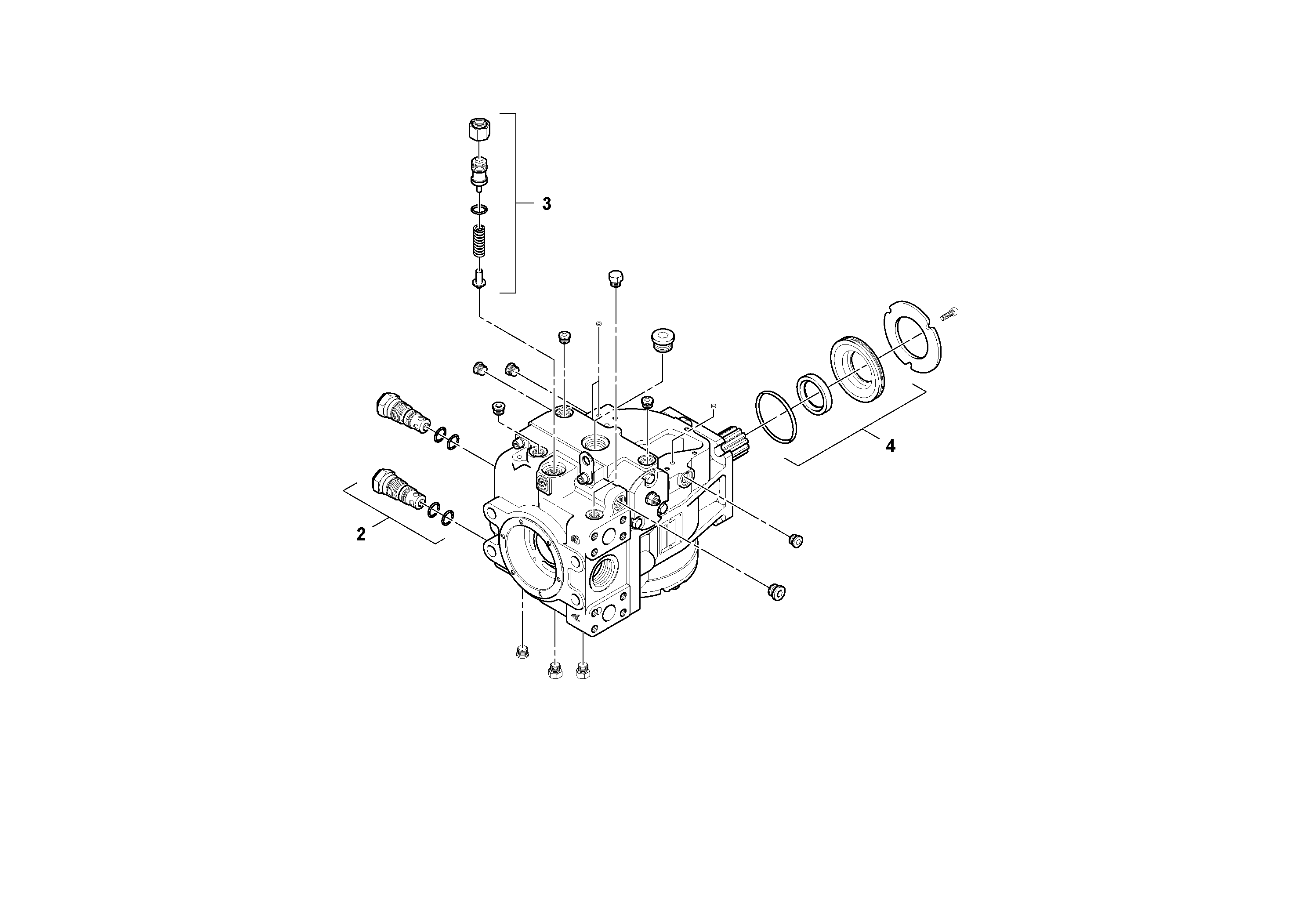 Схема запчастей Volvo PF6170 - 91570 Piston pump PF6160/PF6170