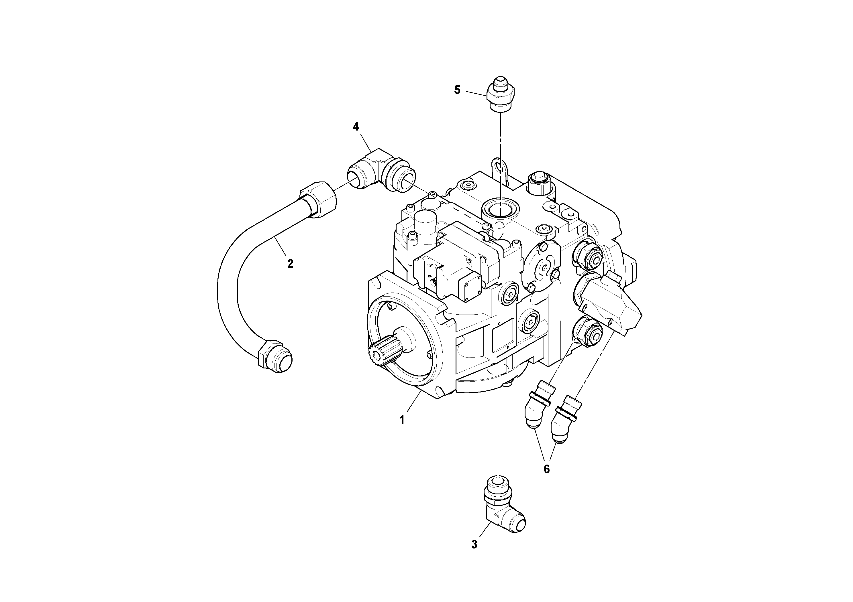 Схема запчастей Volvo PF6170 - 95140 Alternator Pump Assembly PF6160/PF6170