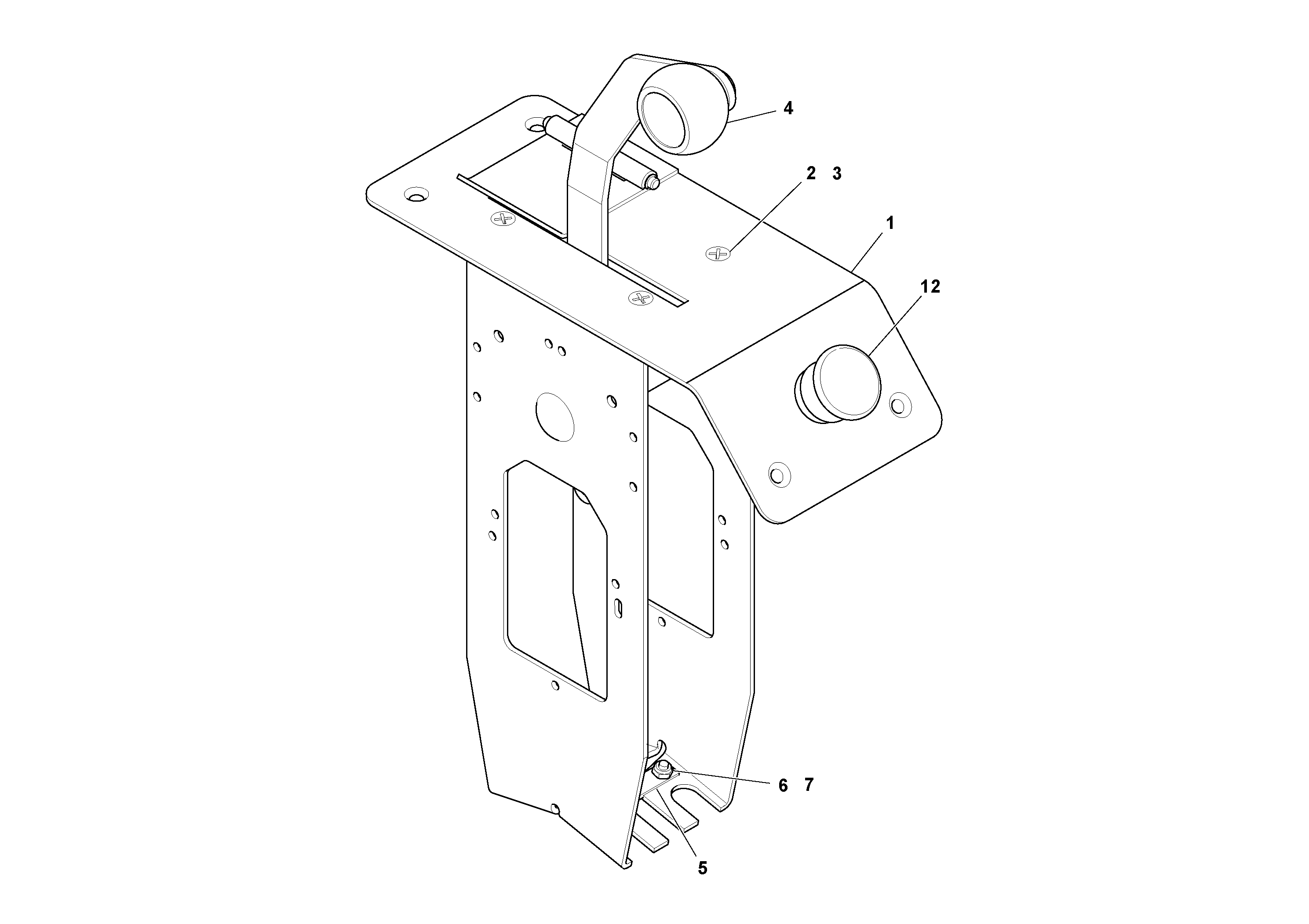 Схема запчастей Volvo PF6170 - 94526 Lever Assembly, Slave PF6160/PF6170