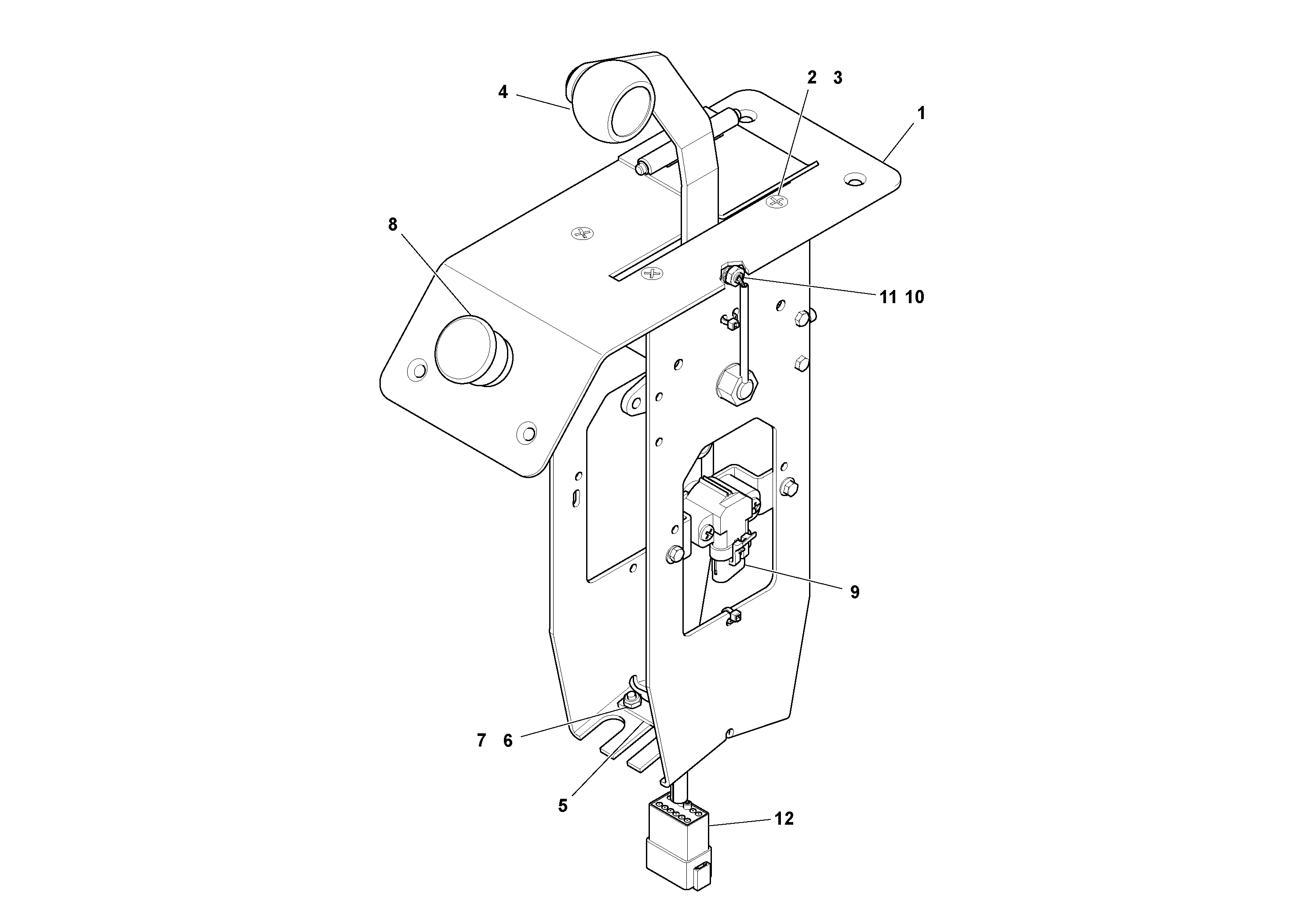 Схема запчастей Volvo PF6170 - 99037 Lever Assembly, Master PF6160/PF6170