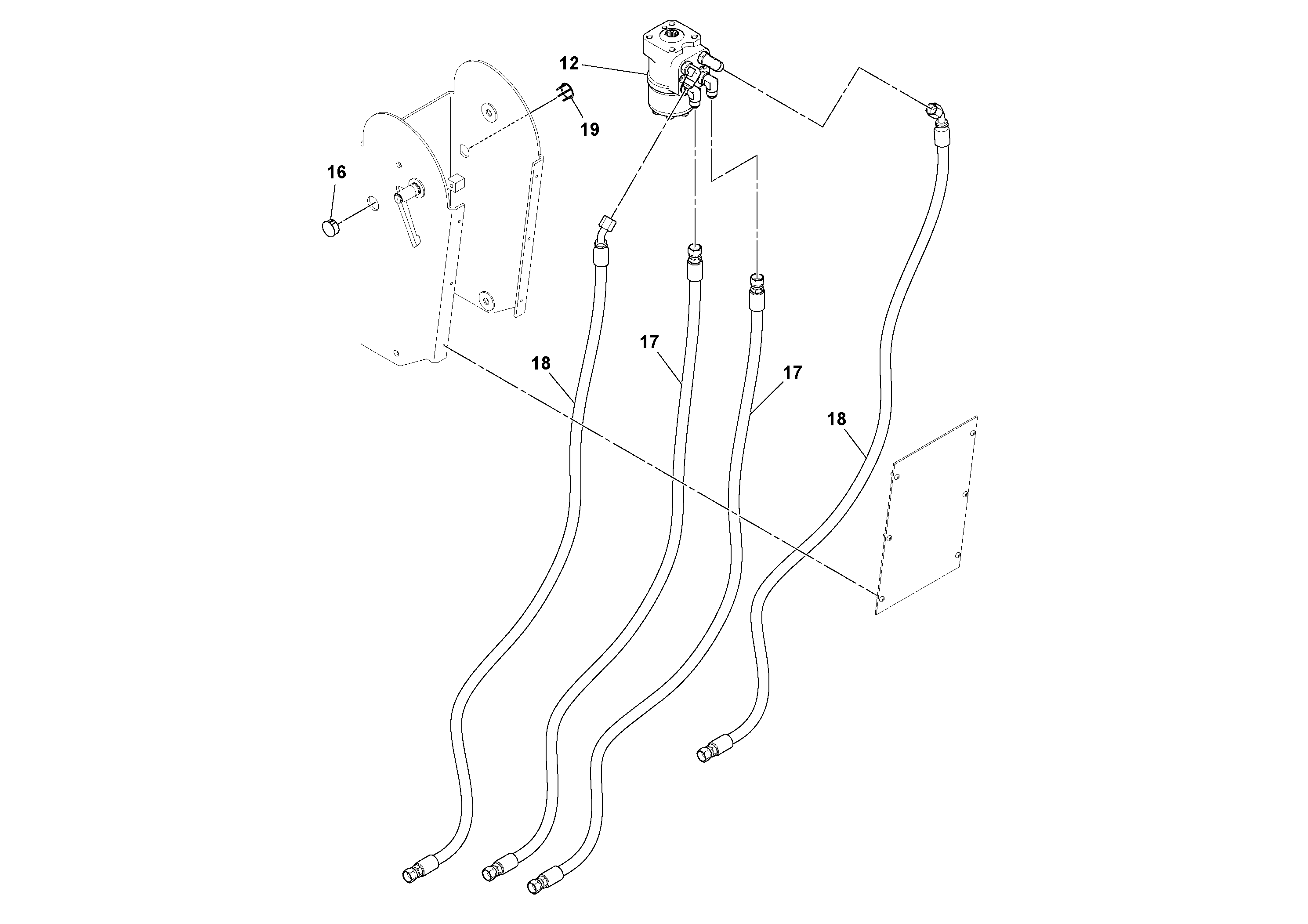 Схема запчастей Volvo PF6170 - 93240 Wheel Console Installation PF6160/PF6170