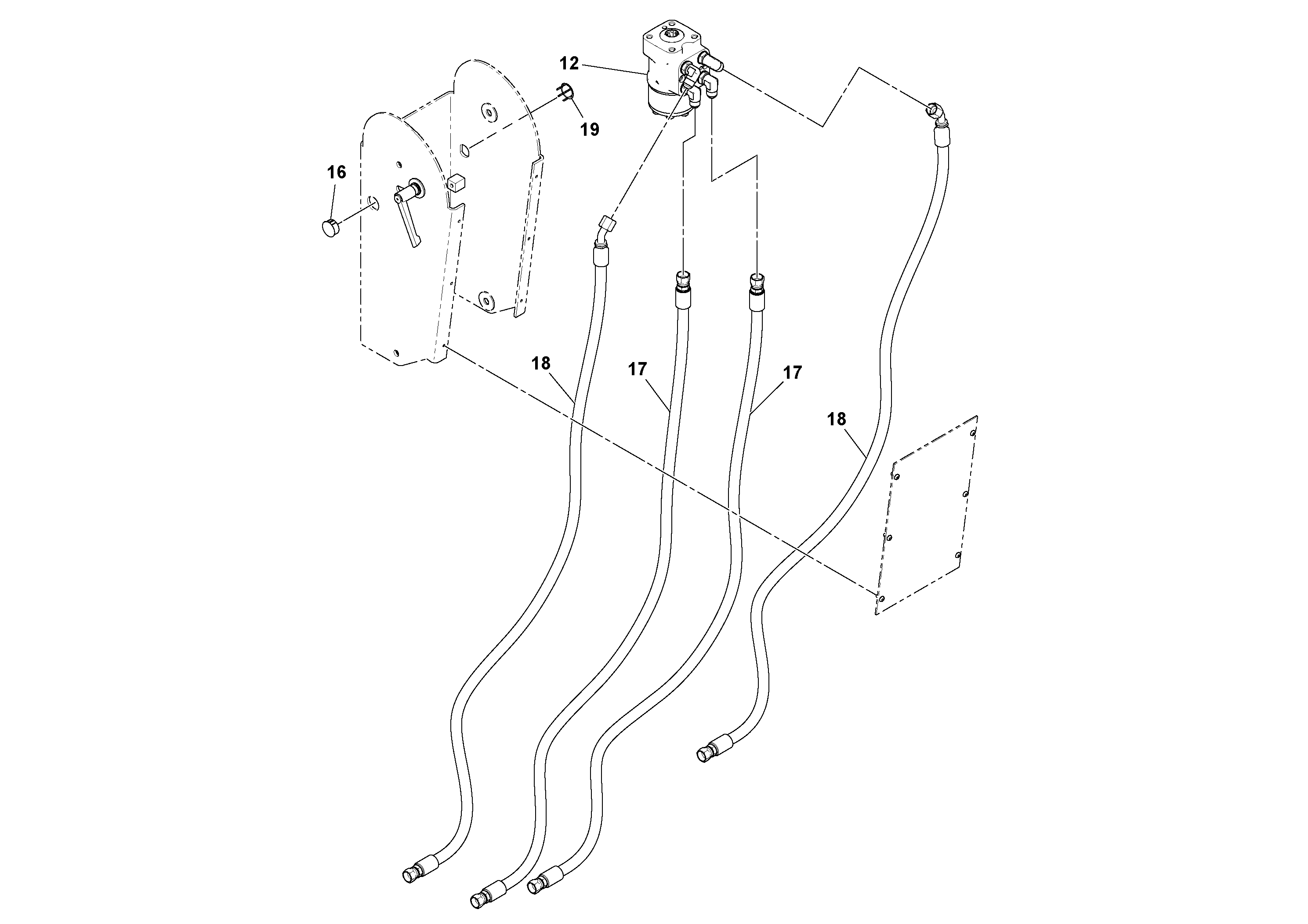 Схема запчастей Volvo PF6170 - 93883 Wheel Console Installation PF6160/PF6170
