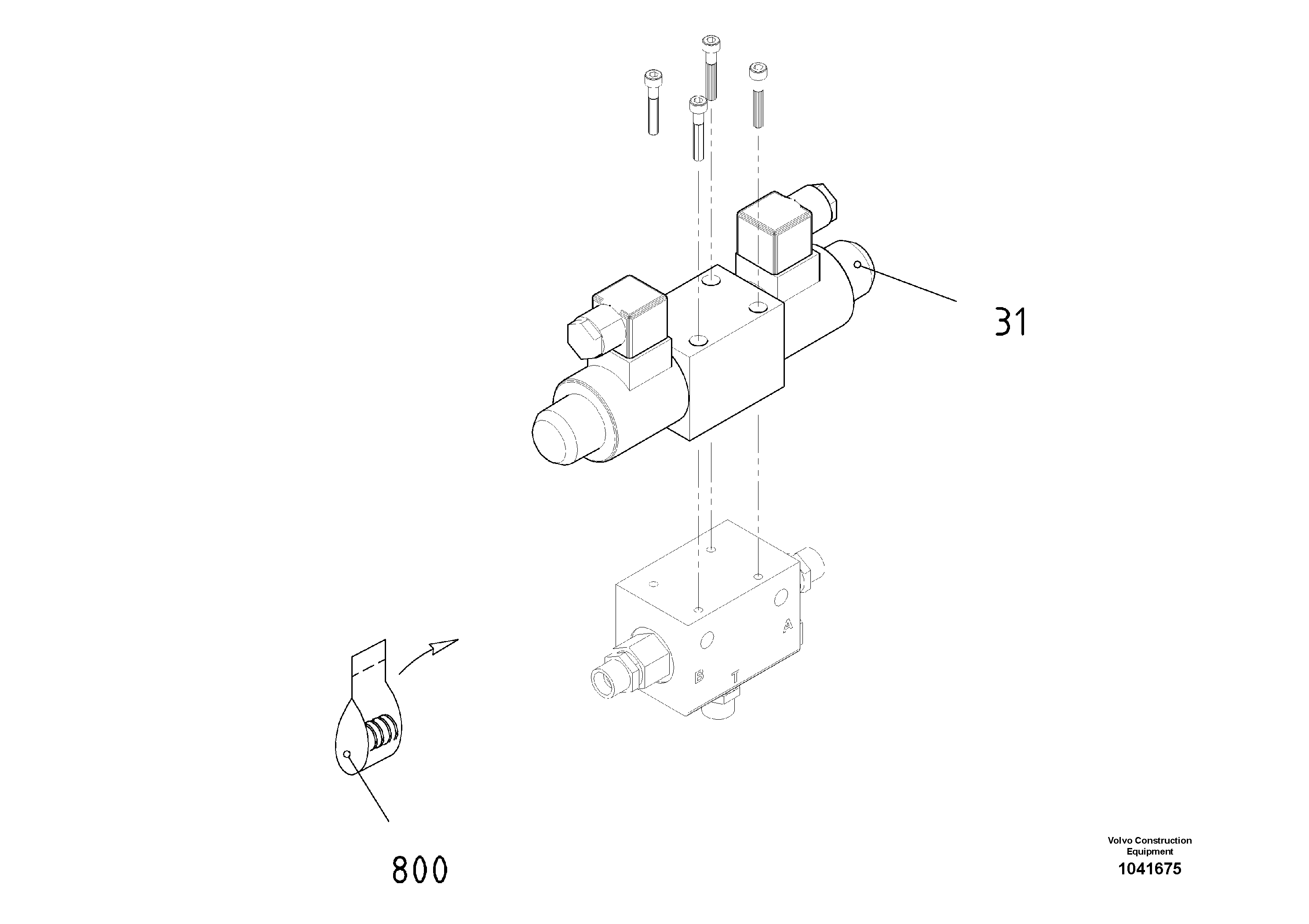Схема запчастей Volvo ABG325 S/N 20941 - - 56188 Directional Control Valve 