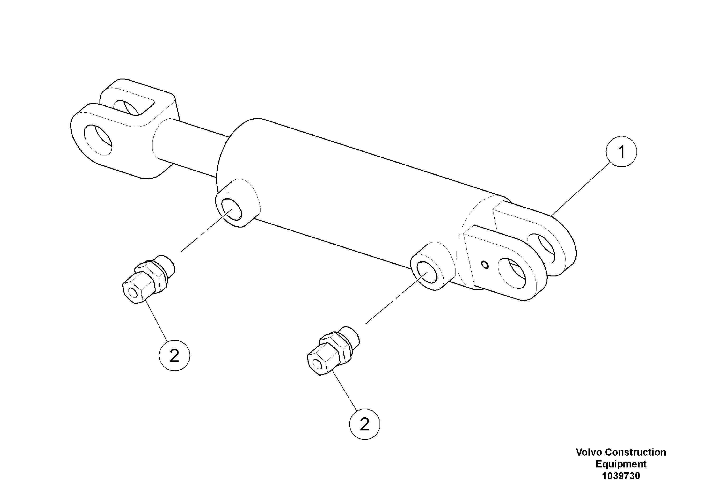Схема запчастей Volvo ABG325 S/N 20941 - - 56213 Pre-assemble Hydraulic Cylinder 