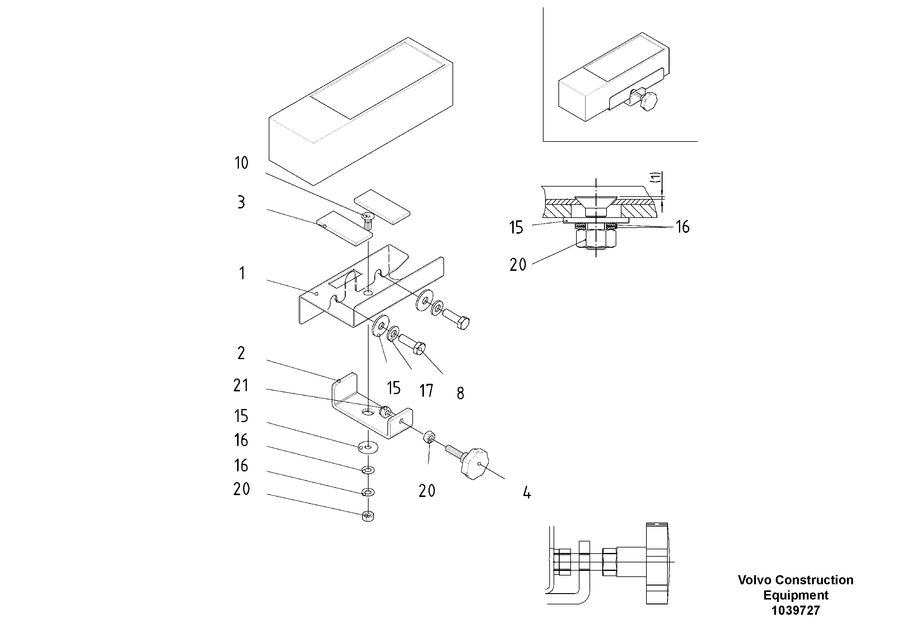 Схема запчастей Volvo ABG325 S/N 20941 - - 48106 Control Support 