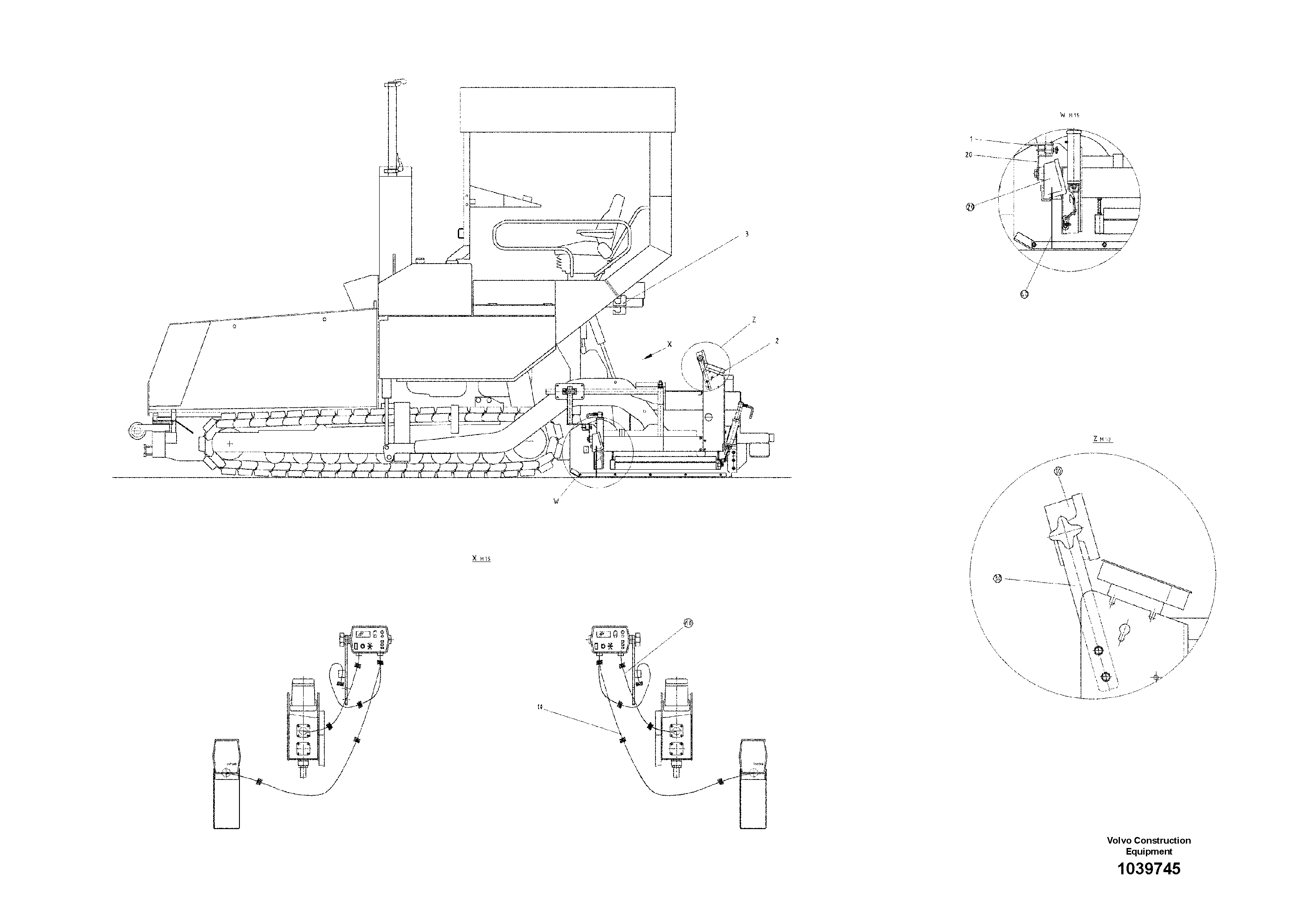 Схема запчастей Volvo ABG325 S/N 20941 - - 56871 Lev. kit Dual Tracker 