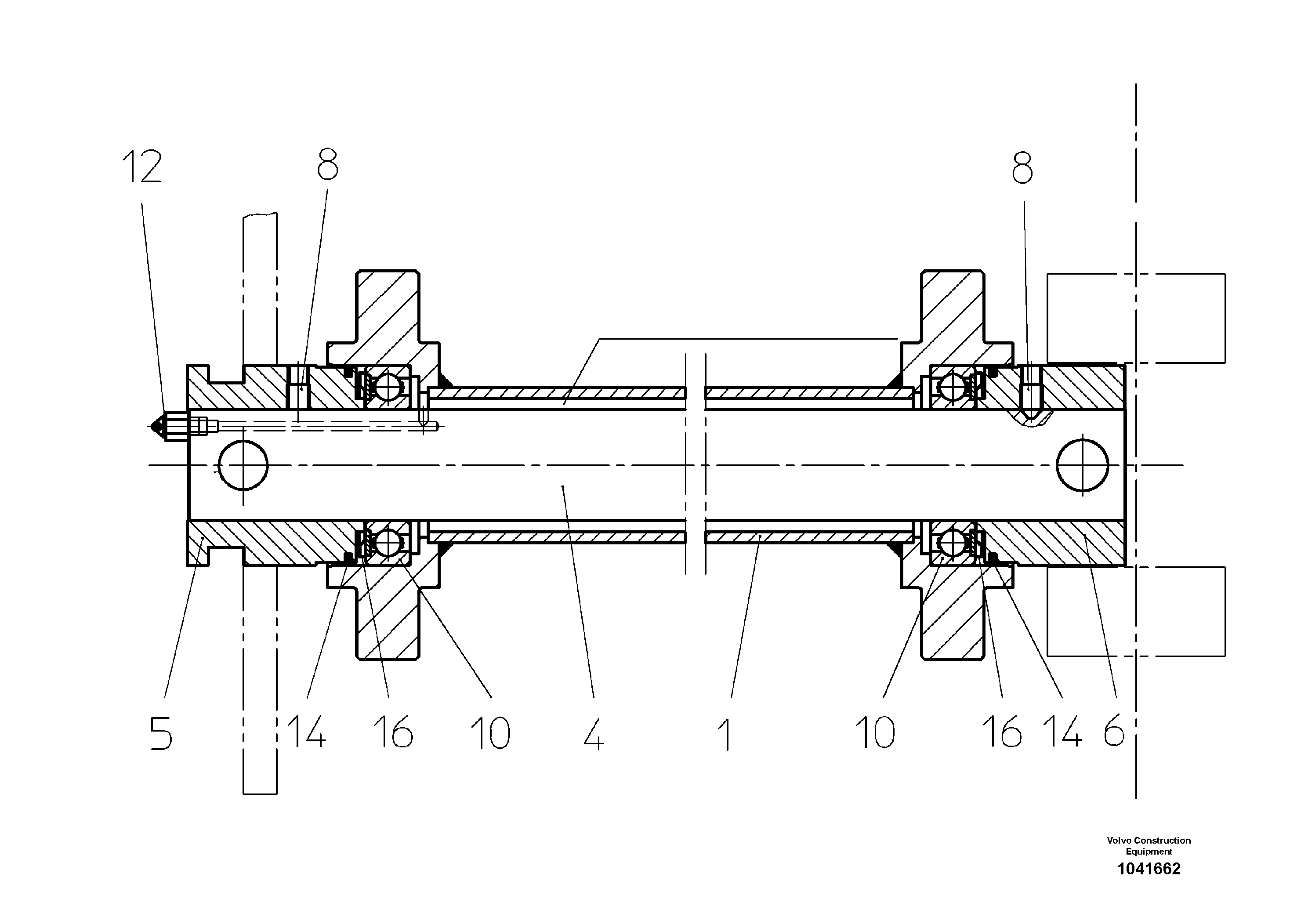 Схема запчастей Volvo ABG325 S/N 20941 - - 52985 Conveyor Tensioning Unit 