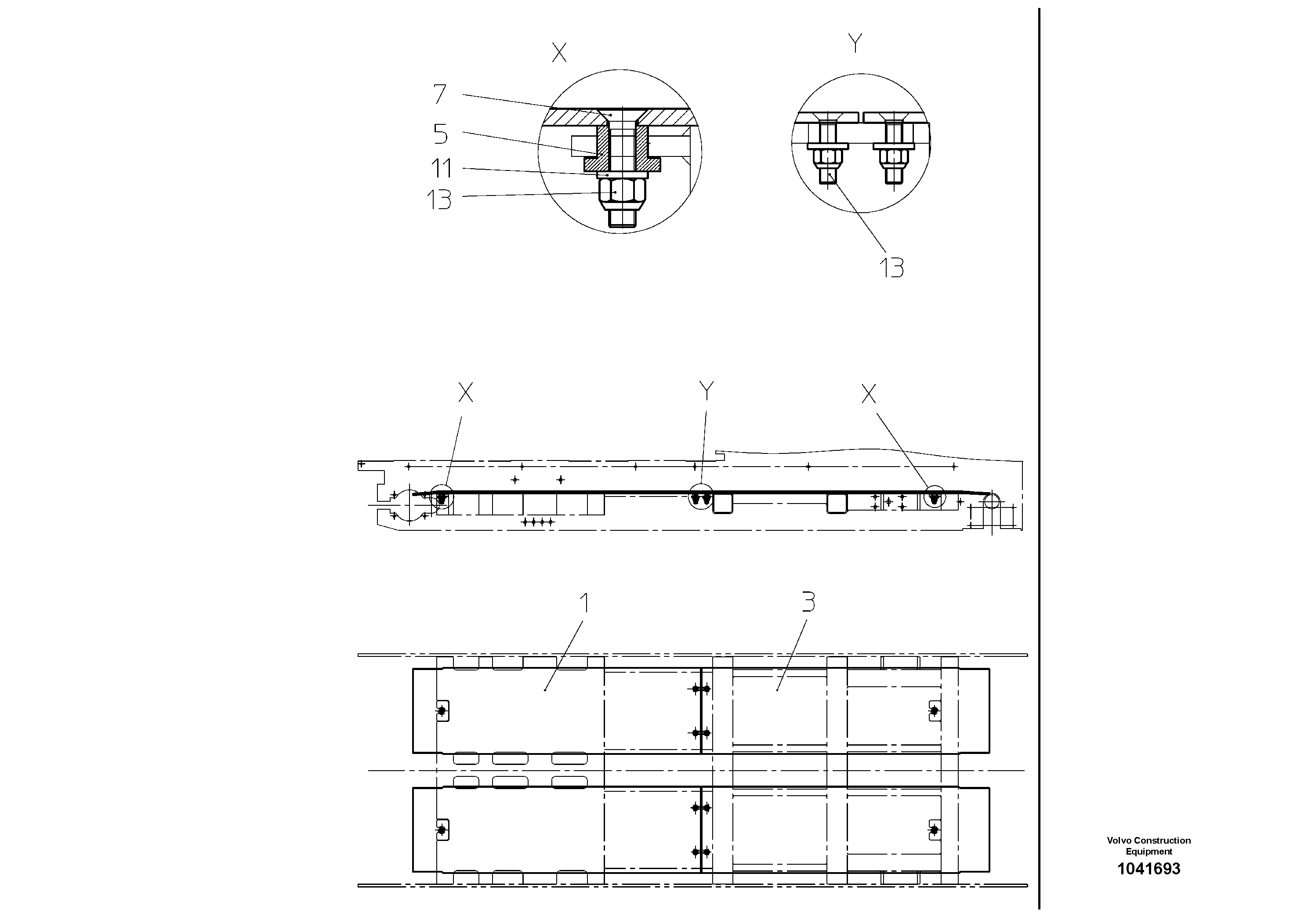 Схема запчастей Volvo ABG325 S/N 20941 - - 52988 Conveyor Floor Plate 