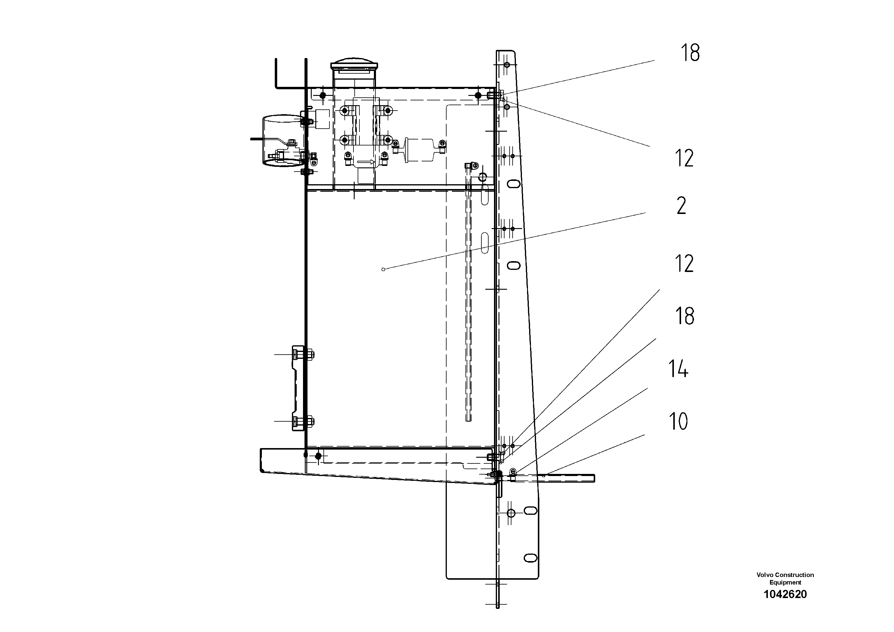 Схема запчастей Volvo ABG325 S/N 20941 - - 52997 Emulsion Spraying System 