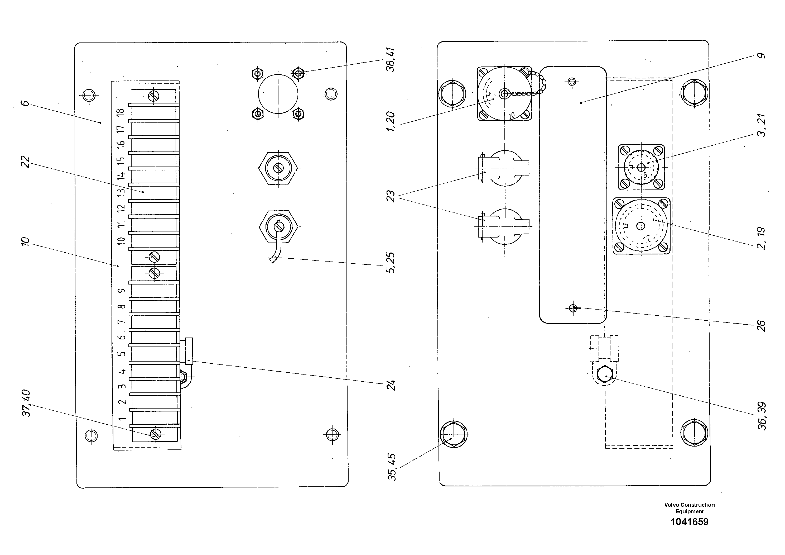 Схема запчастей Volvo ABG325 S/N 20941 - - 52751 Distributor 